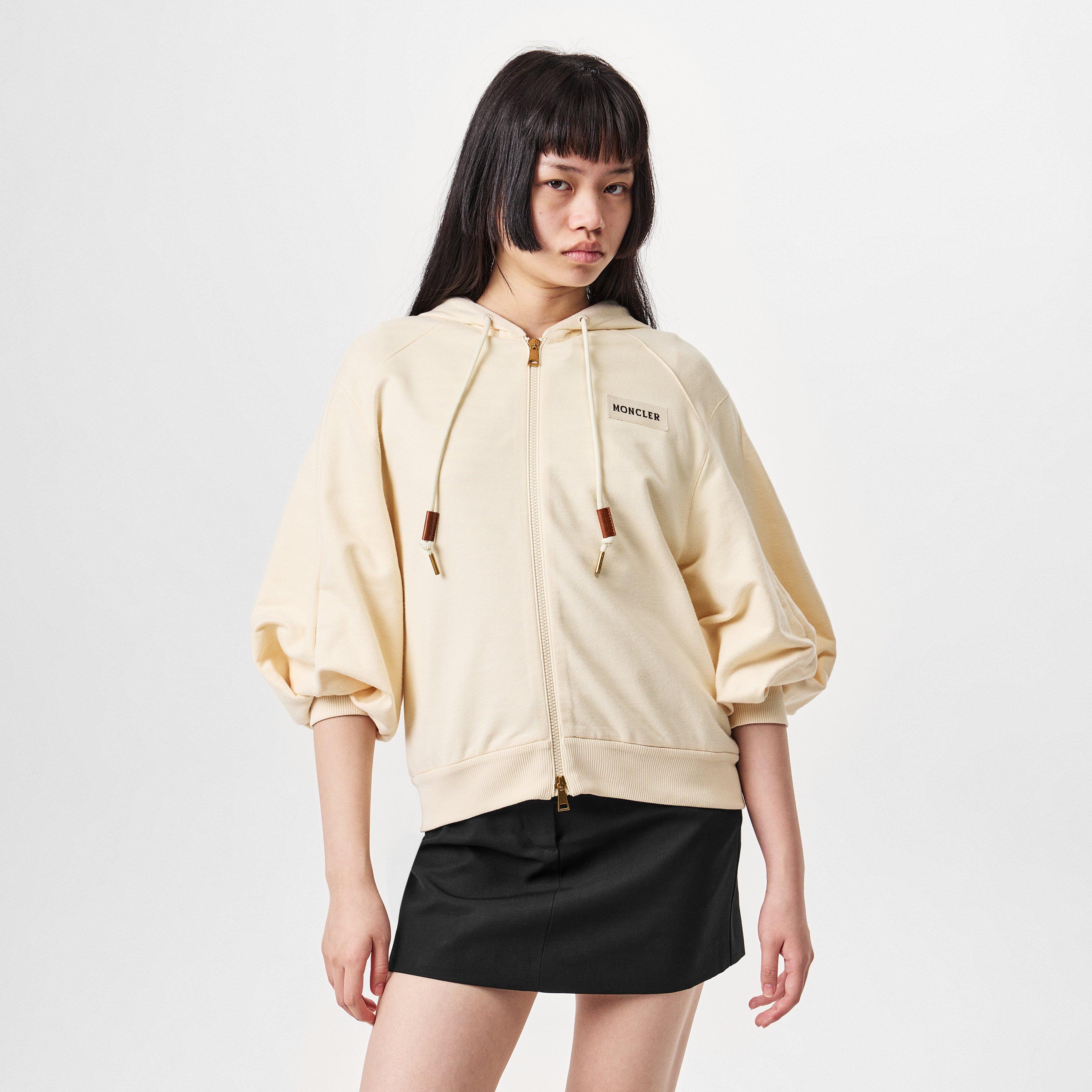 Cream 050 - Moncler - Zip-Up Hoodie - 3