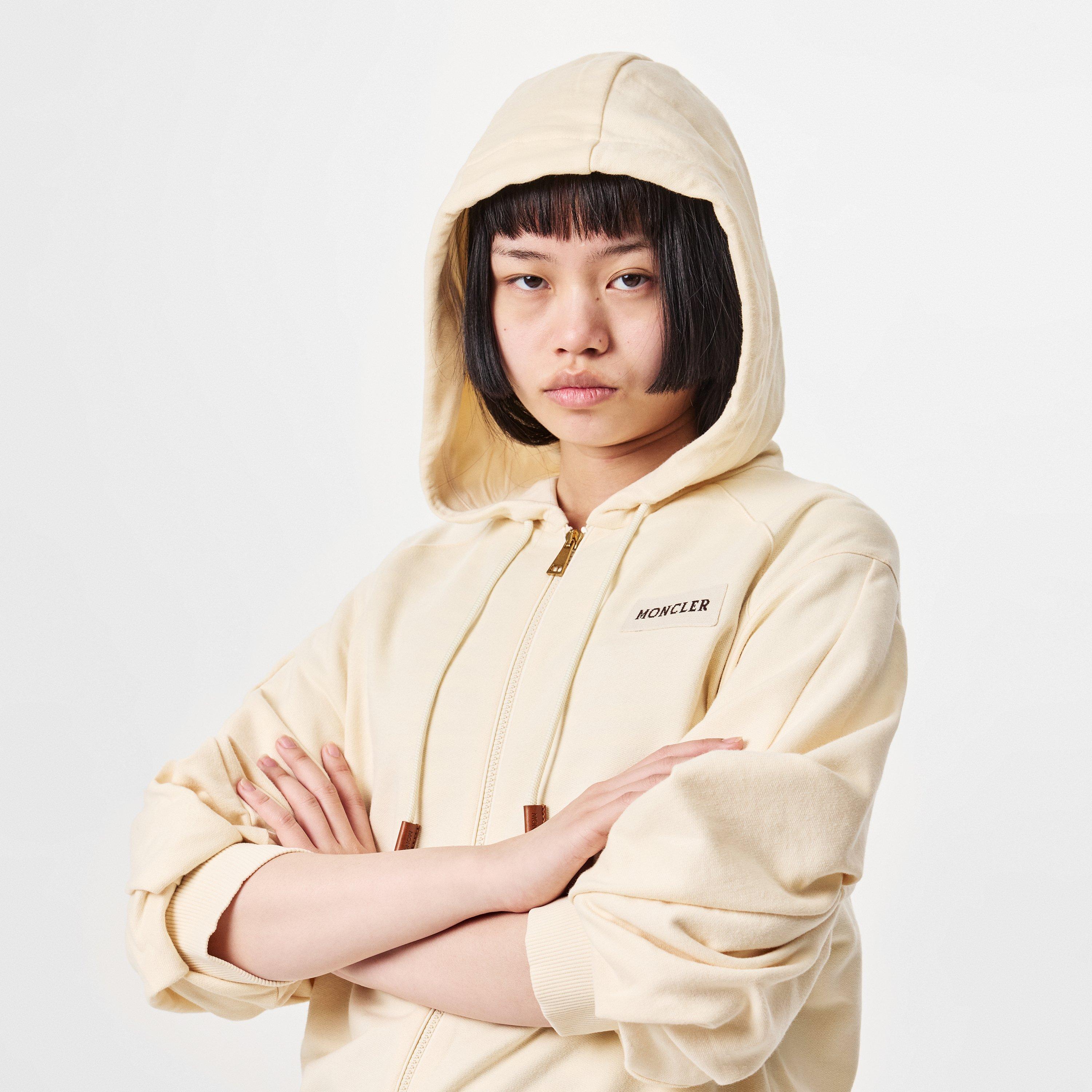 Cream 050 - Moncler - Zip-Up Hoodie - 5