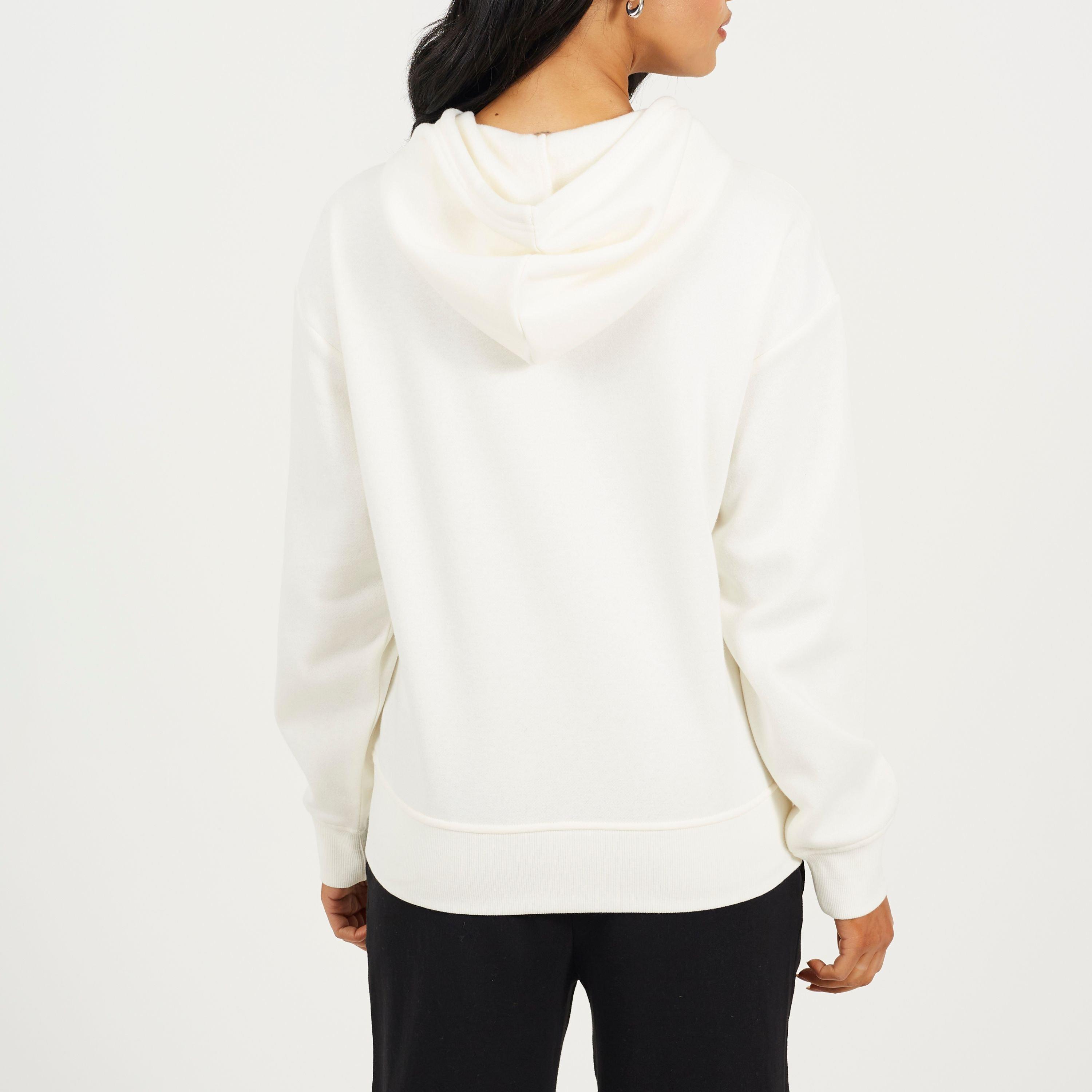 Cream - Brave Soul - BS Womens Zip Through Hooded Sweatshirt with New York Embroidery - 2