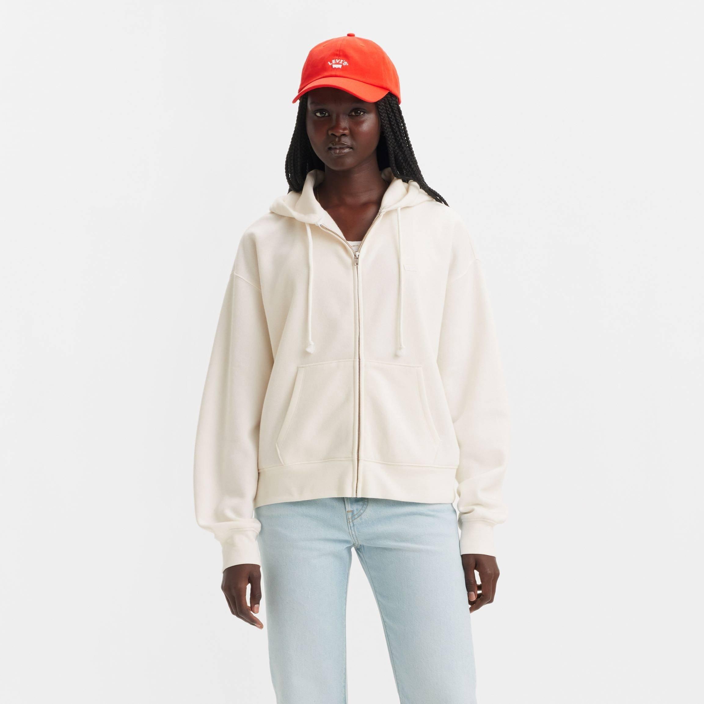 Levis Women's Everyday Zip Hoodie - Sugar Swizzle - 12 (M)