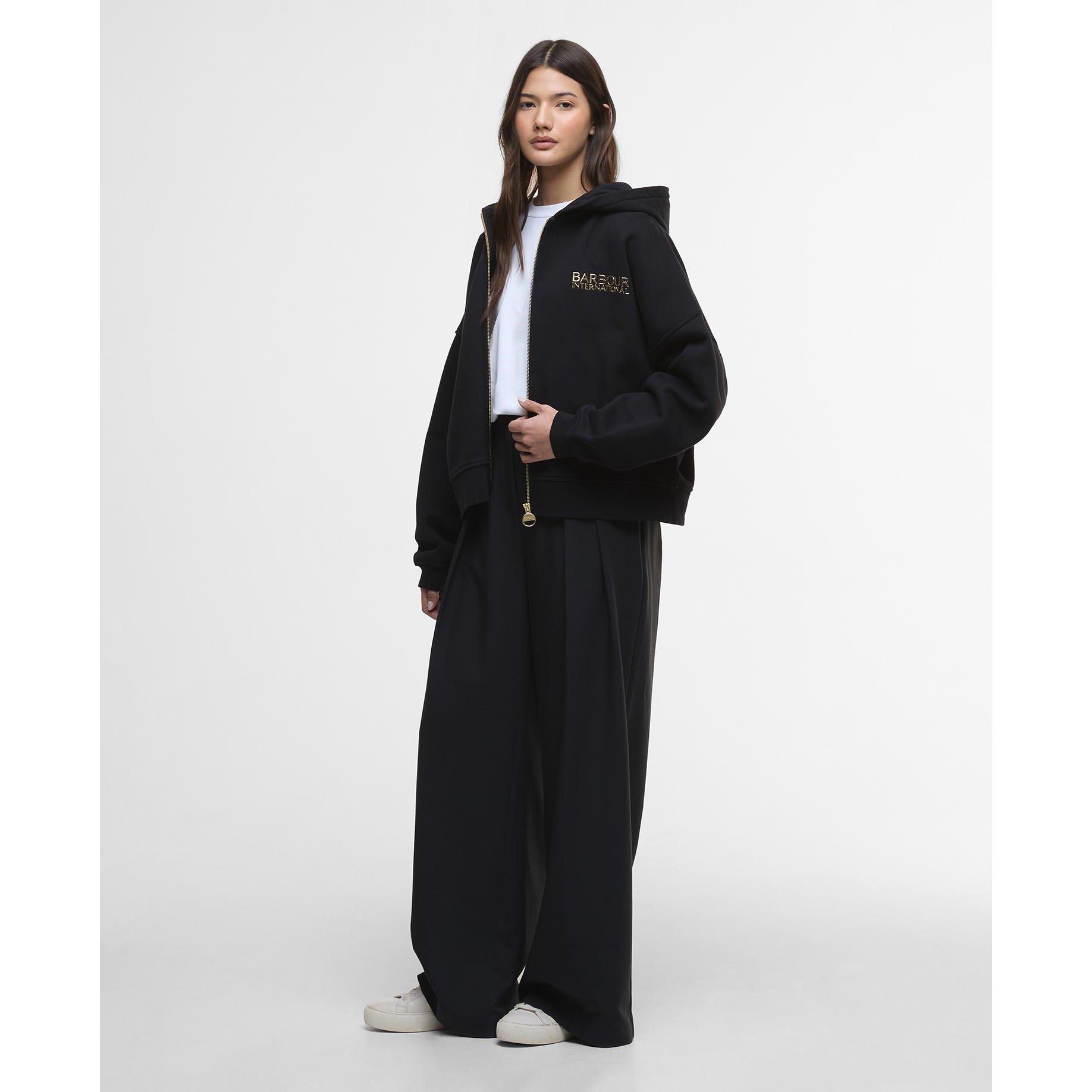 Black - Barbour International - Lana Zip-Up Hoodie - 6