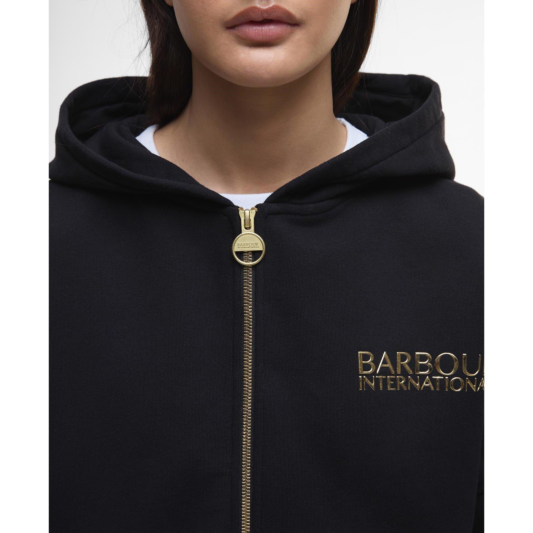 Black - Barbour International - Lana Zip-Up Hoodie - 5