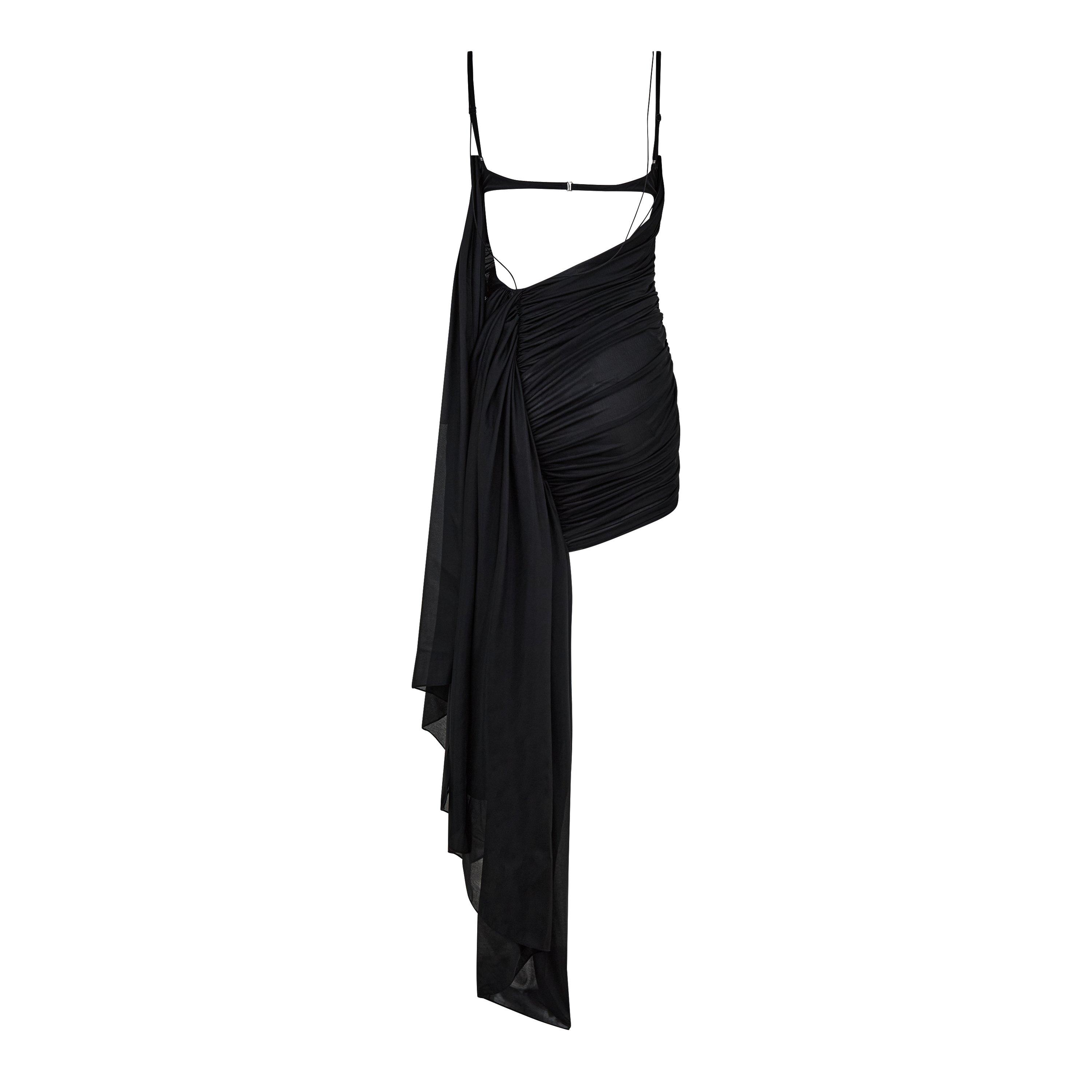 BLACK - Mugler - Ruched Mini Dress - 4