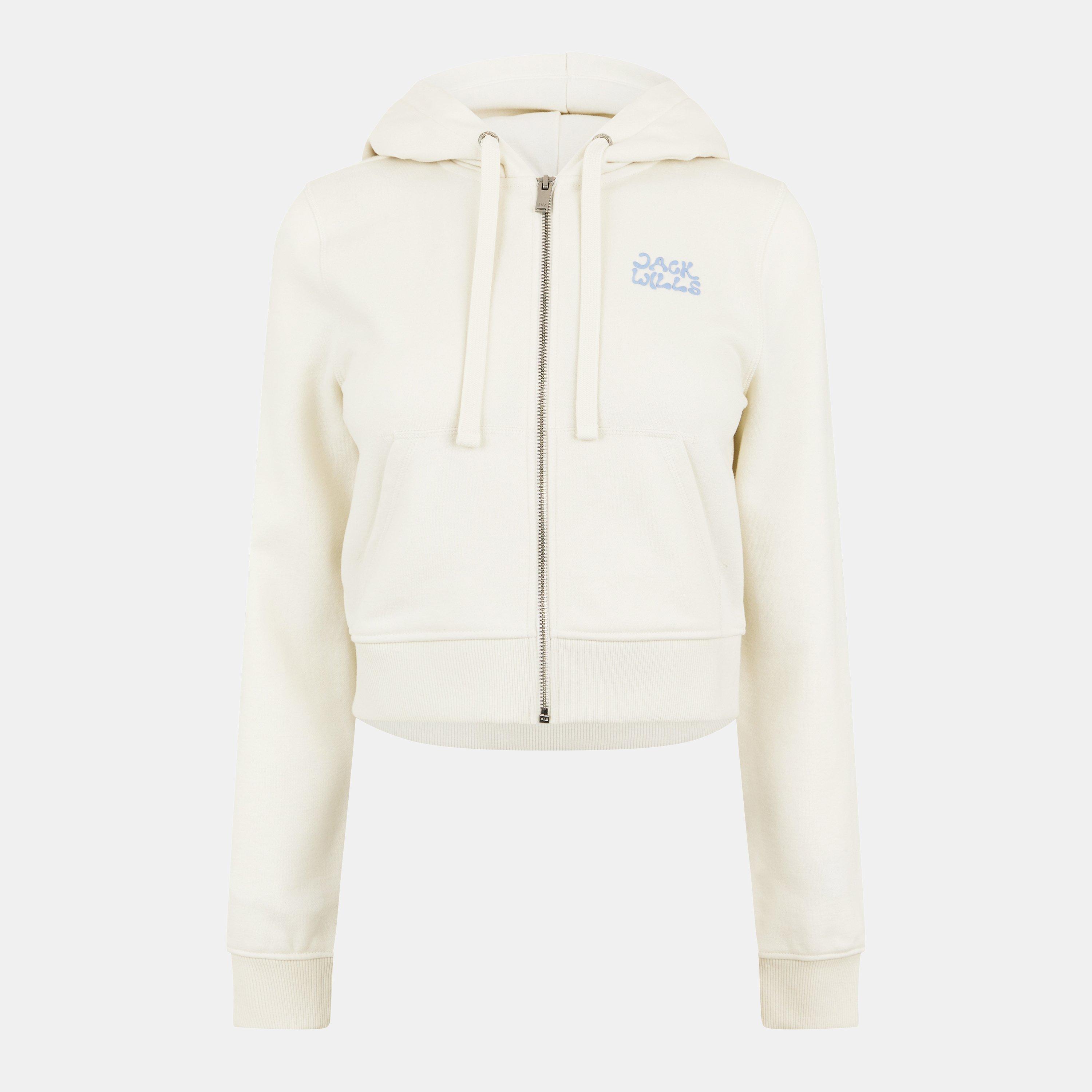 Bianco vintage - Jack Wills - Women's Slim Zip Hoodie - 1