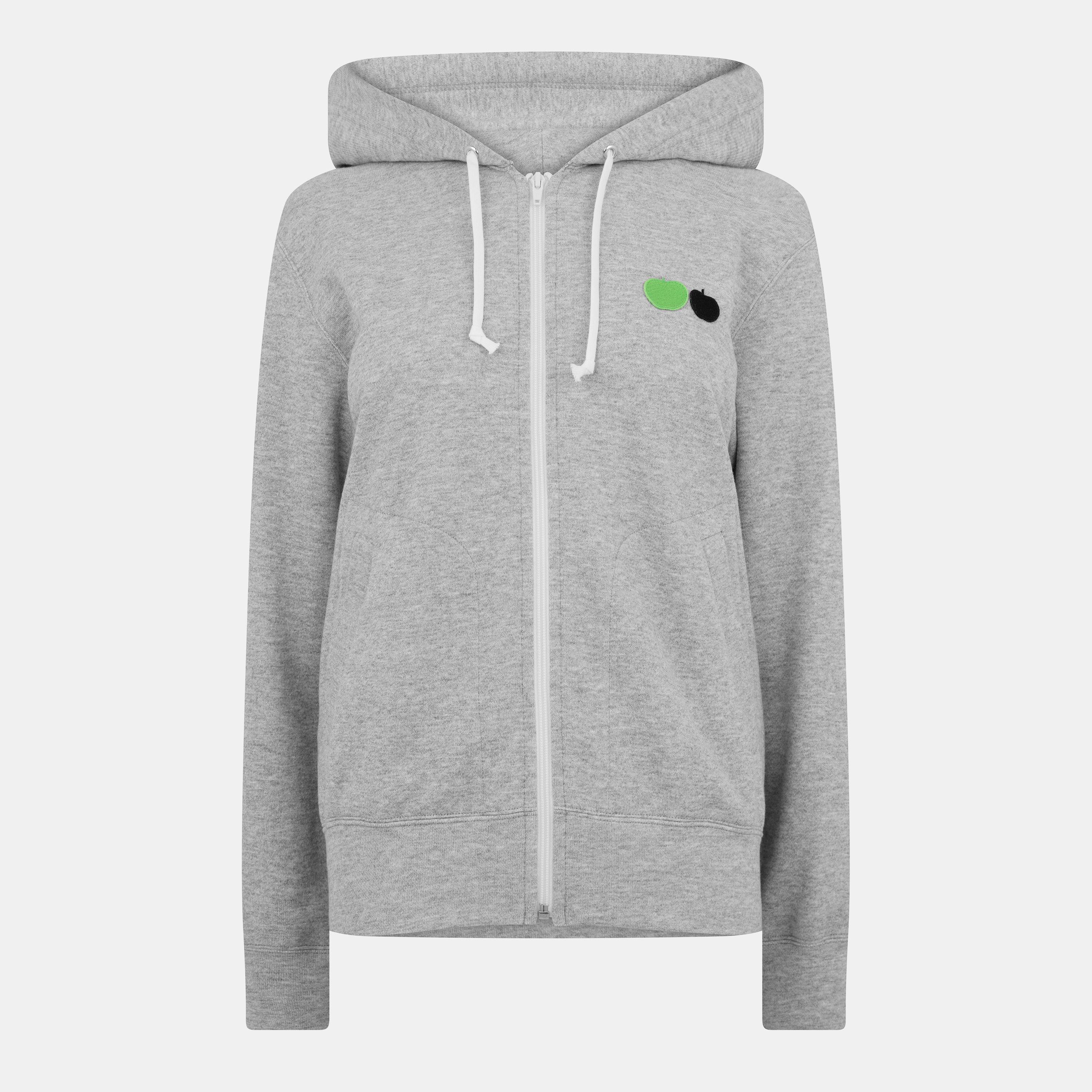 Grey - Comme des Garcons PLAY - Women's Zip Hoodie - 1