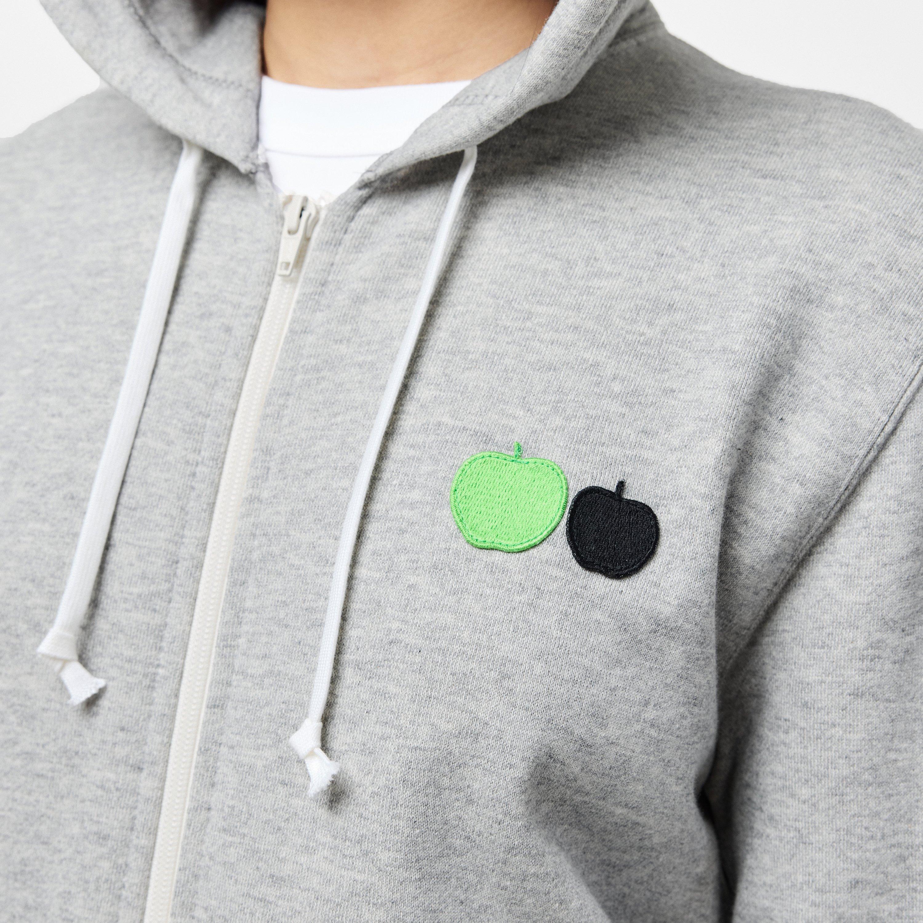 Grey - Comme des Garcons PLAY - Women's Zip Hoodie - 5