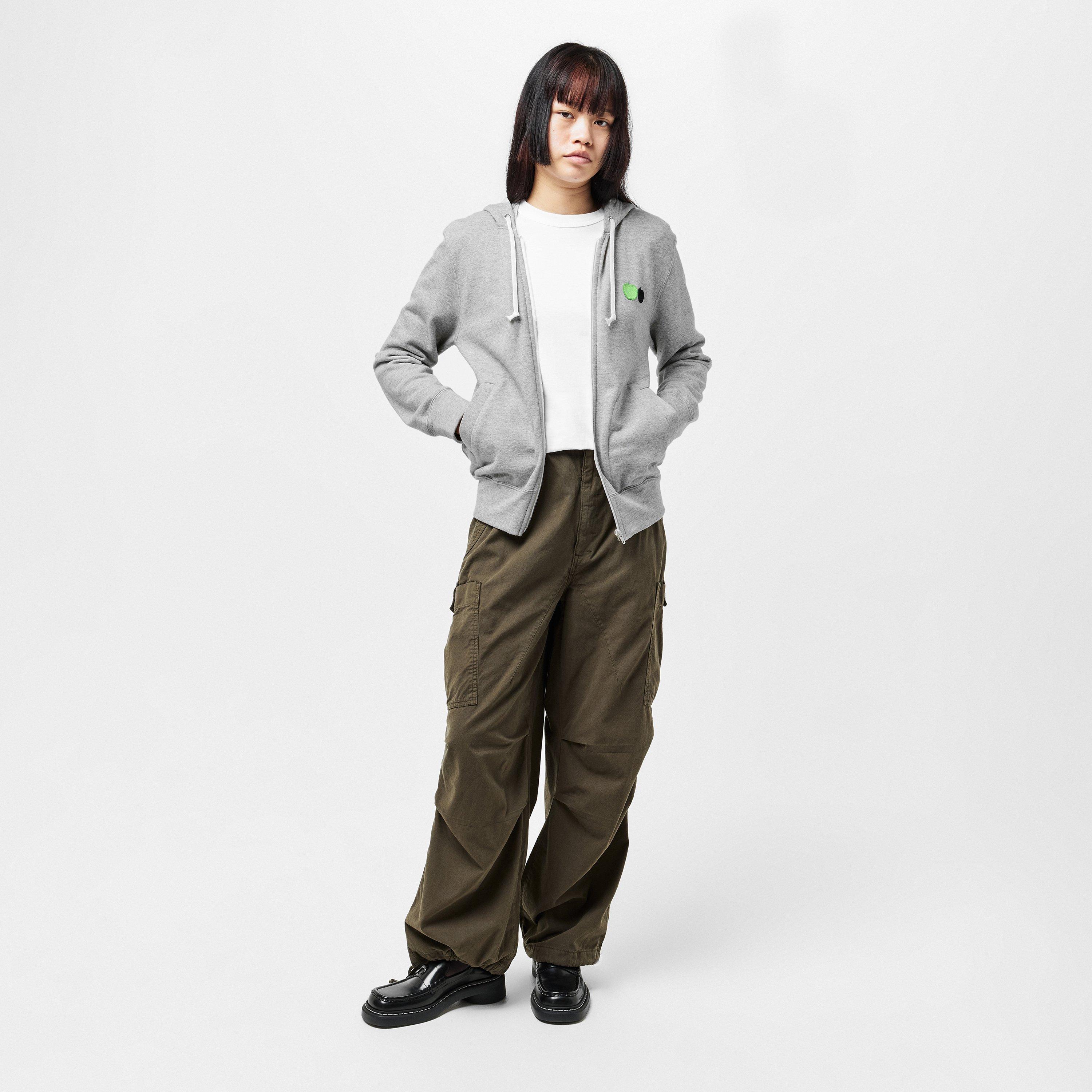 Grey - Comme des Garcons PLAY - Women's Zip Hoodie - 6
