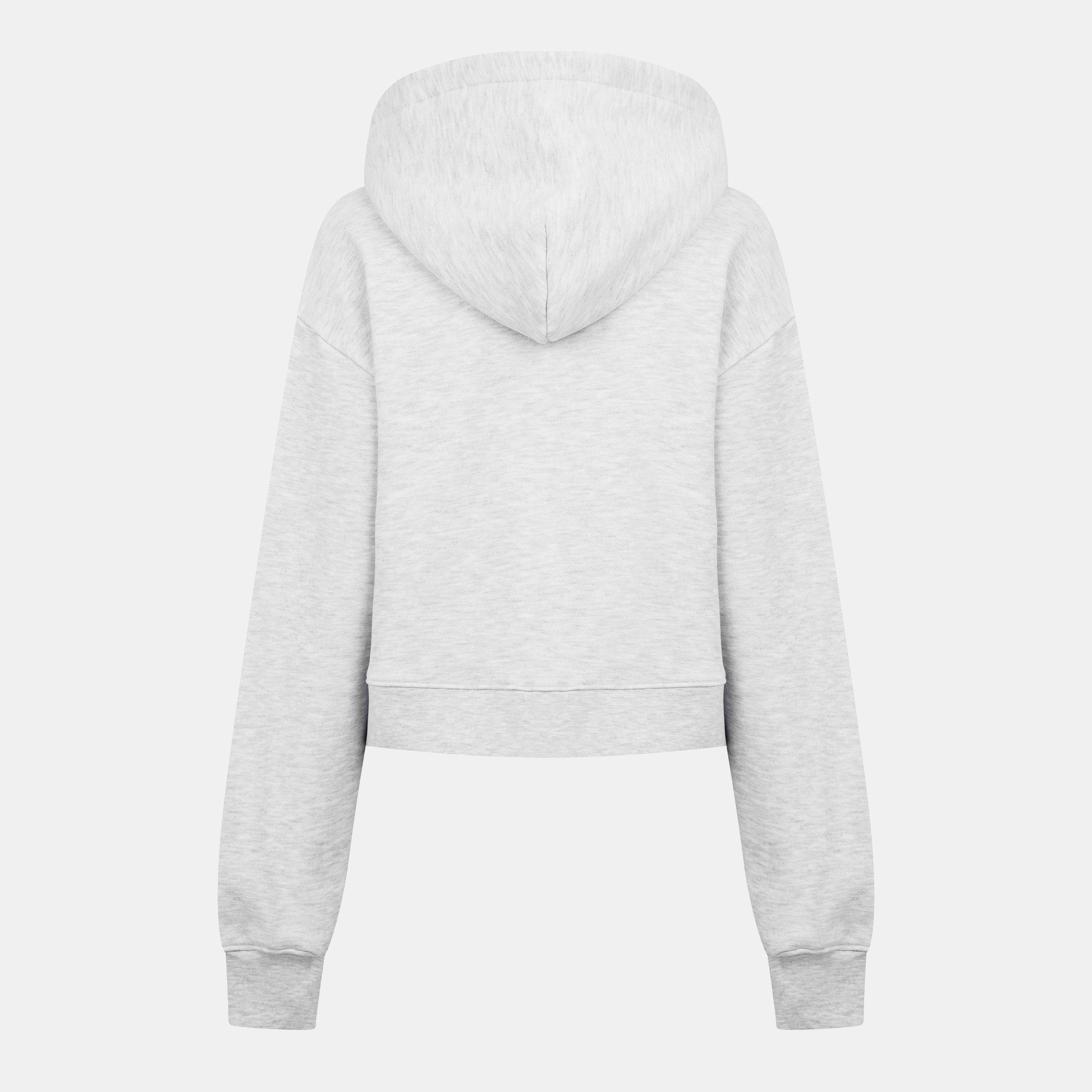 Grey - The Couture Club - Womens CTRE Applique Zip Hoodie - 2