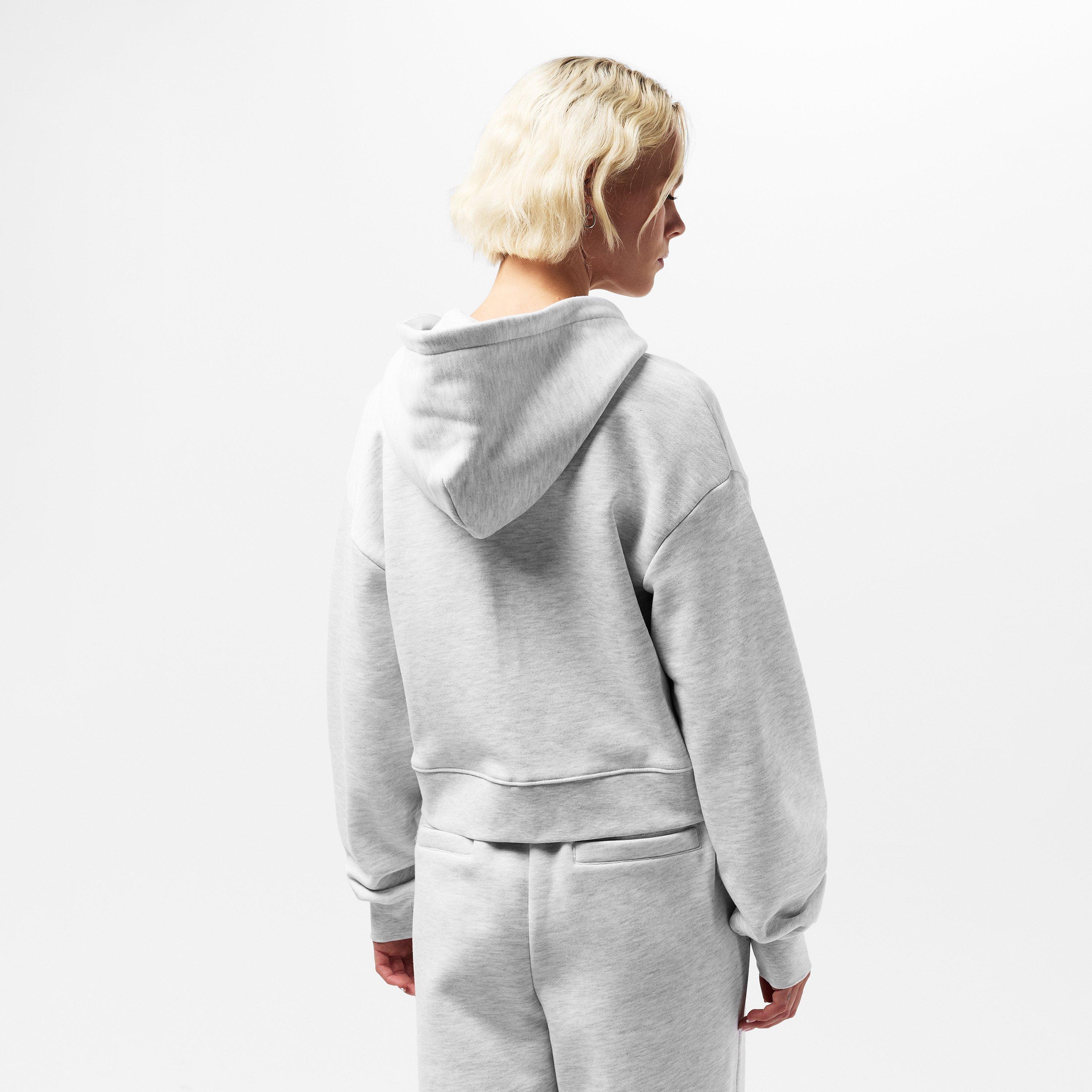 Grey - The Couture Club - Womens CTRE Applique Zip Hoodie - 4