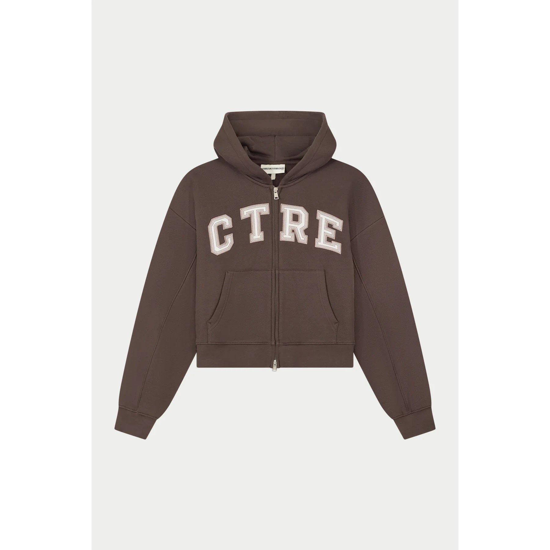 The Couture Club Womens CTRE Applique Zip Hoodie