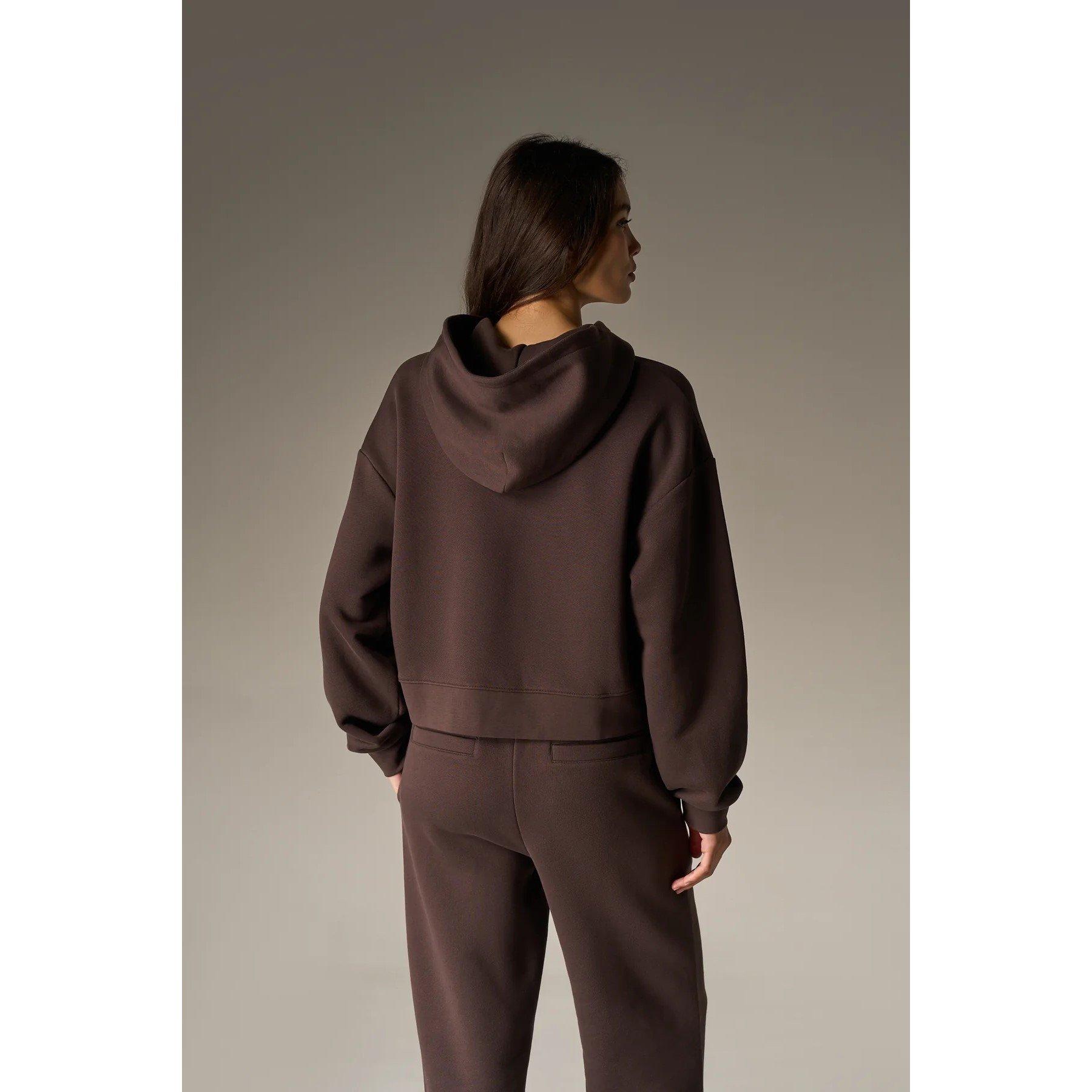 Chocolate - The Couture Club - Womens CTRE Applique Zip Hoodie - 4