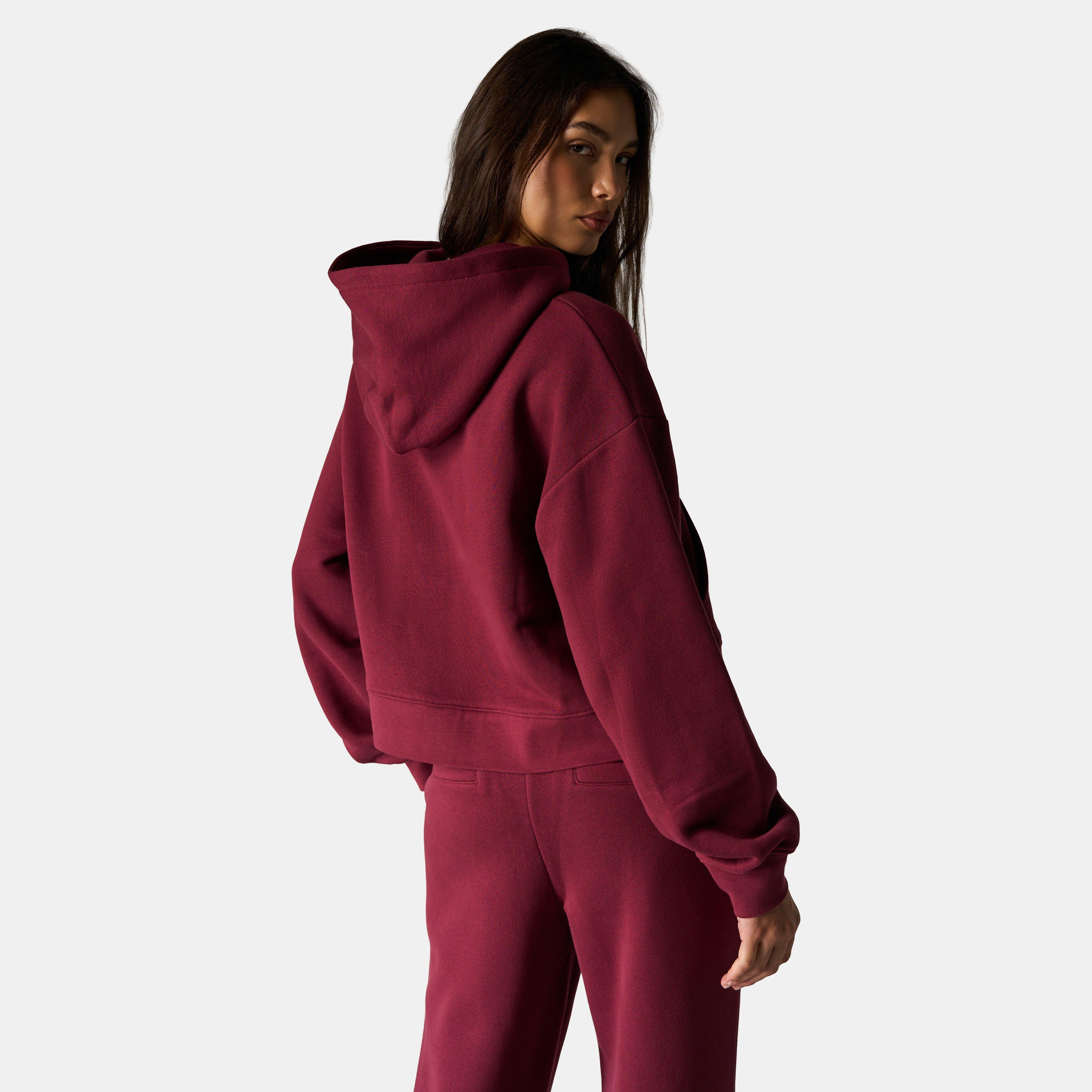 Burgundy - The Couture Club - Womens CTRE Applique Zip Hoodie - 4