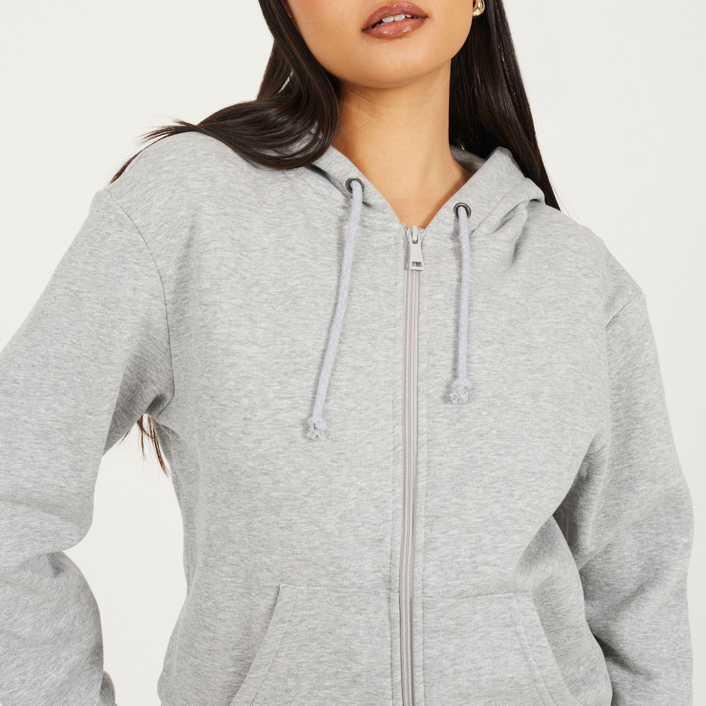 Grey Marl - Brave Soul - Zip Hoody Ld99 - 3