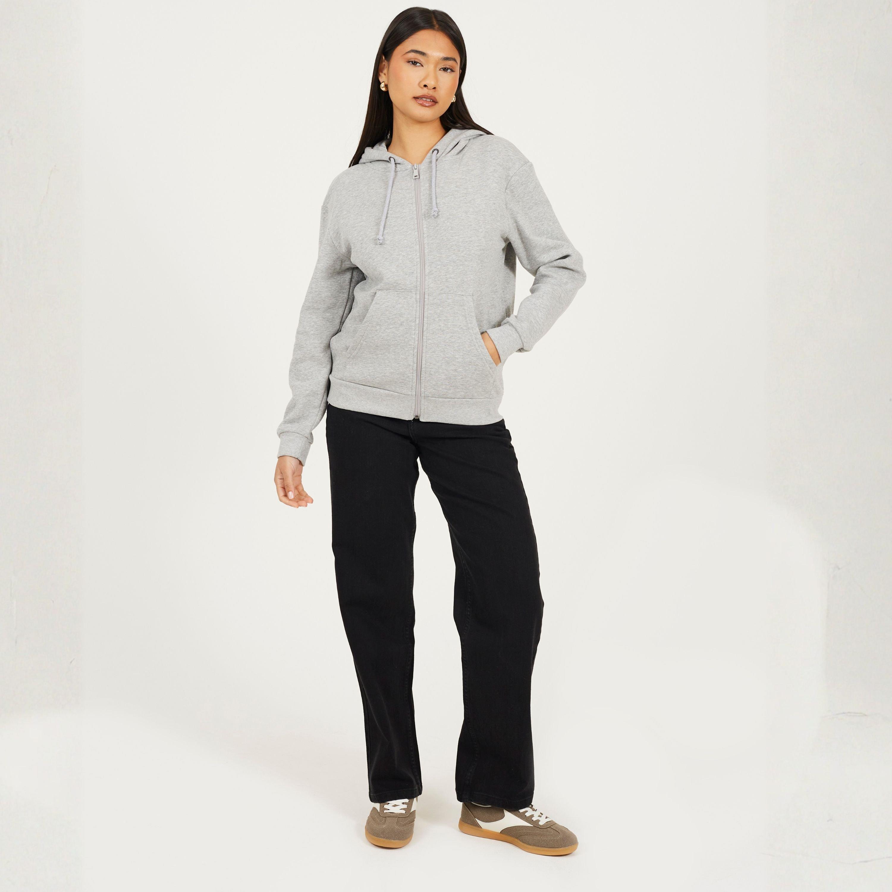 Grey Marl - Brave Soul - Zip Hoody Ld99 - 4