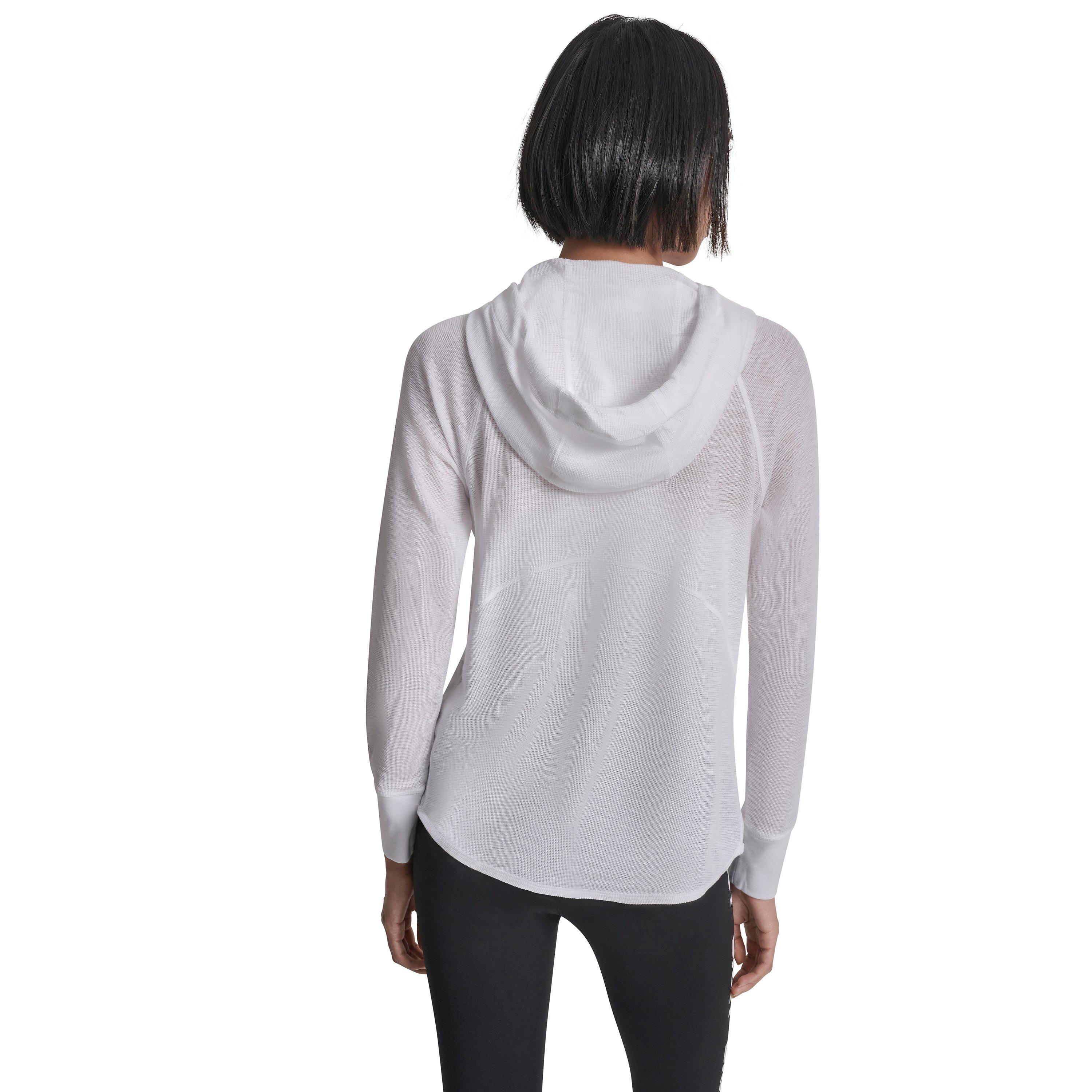 White - DKNY - Women's Zip Hoodie - 3