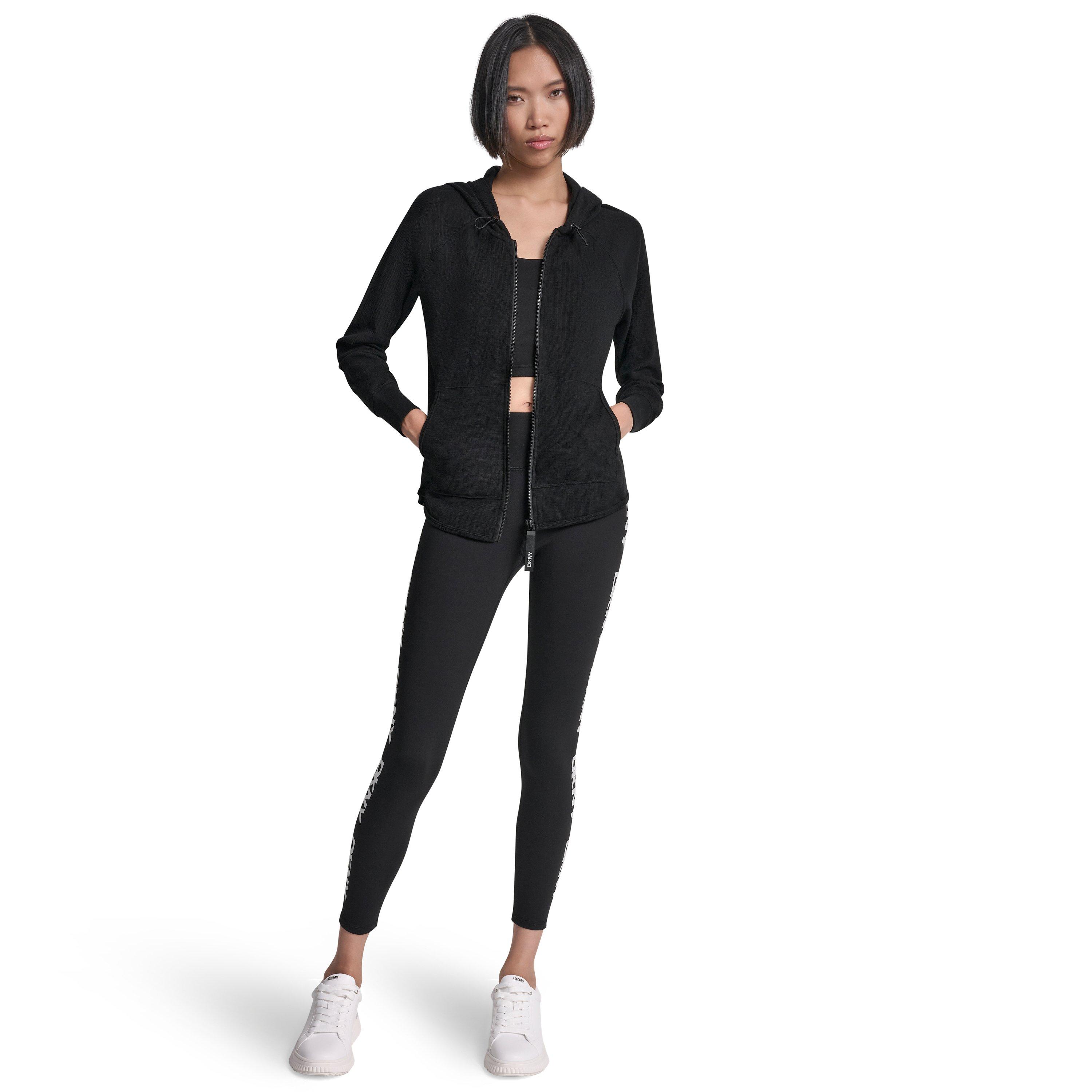 Zwart - DKNY - DKNY FZ Waffle Hd Ld62 - 3