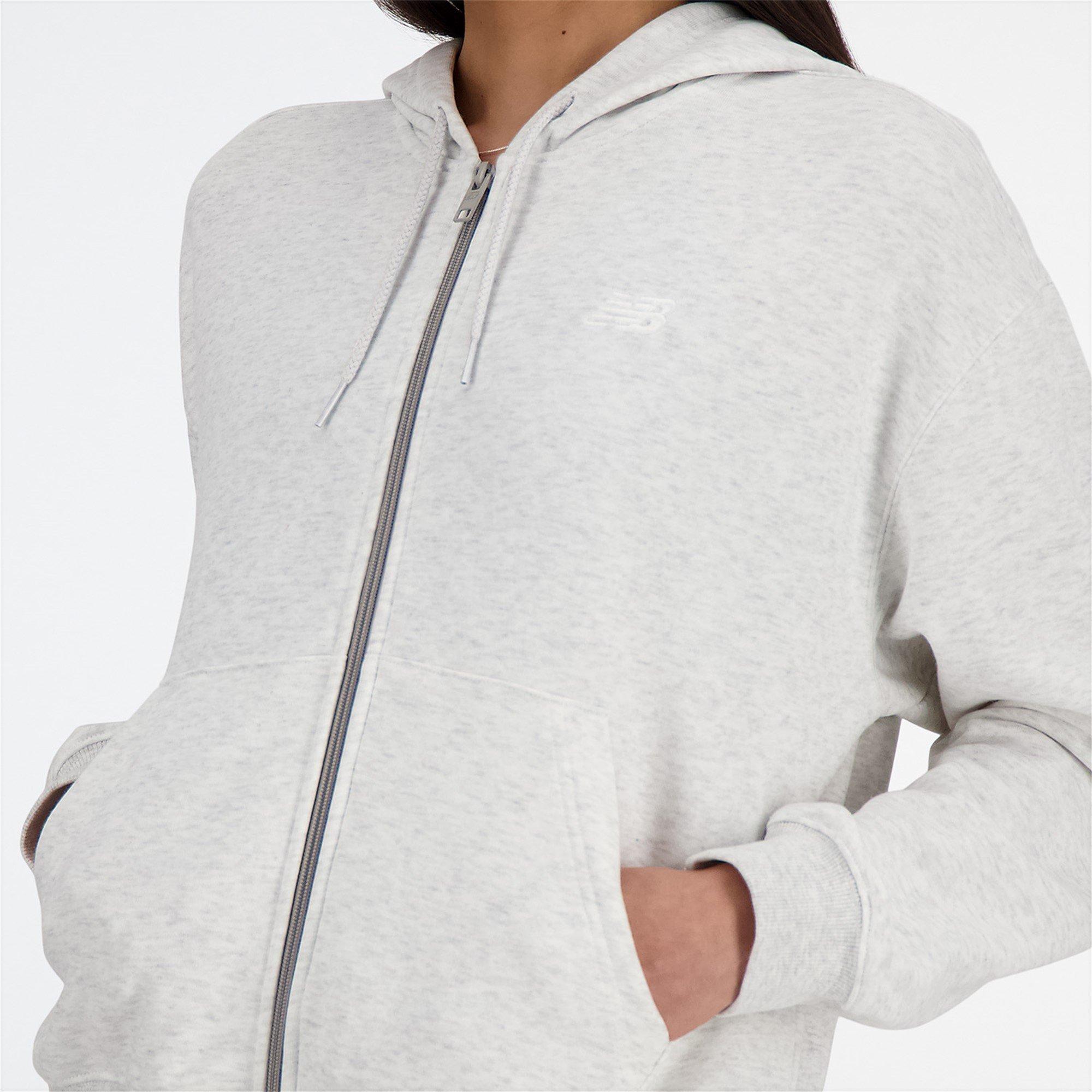 Marl gris - New Balance - Women's French Terry Full-Zip Hoodie - 2