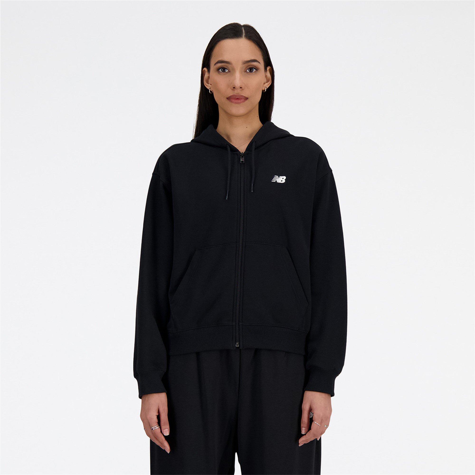 Black - New Balance - Women's French Terry Full-Zip Hoodie - 1