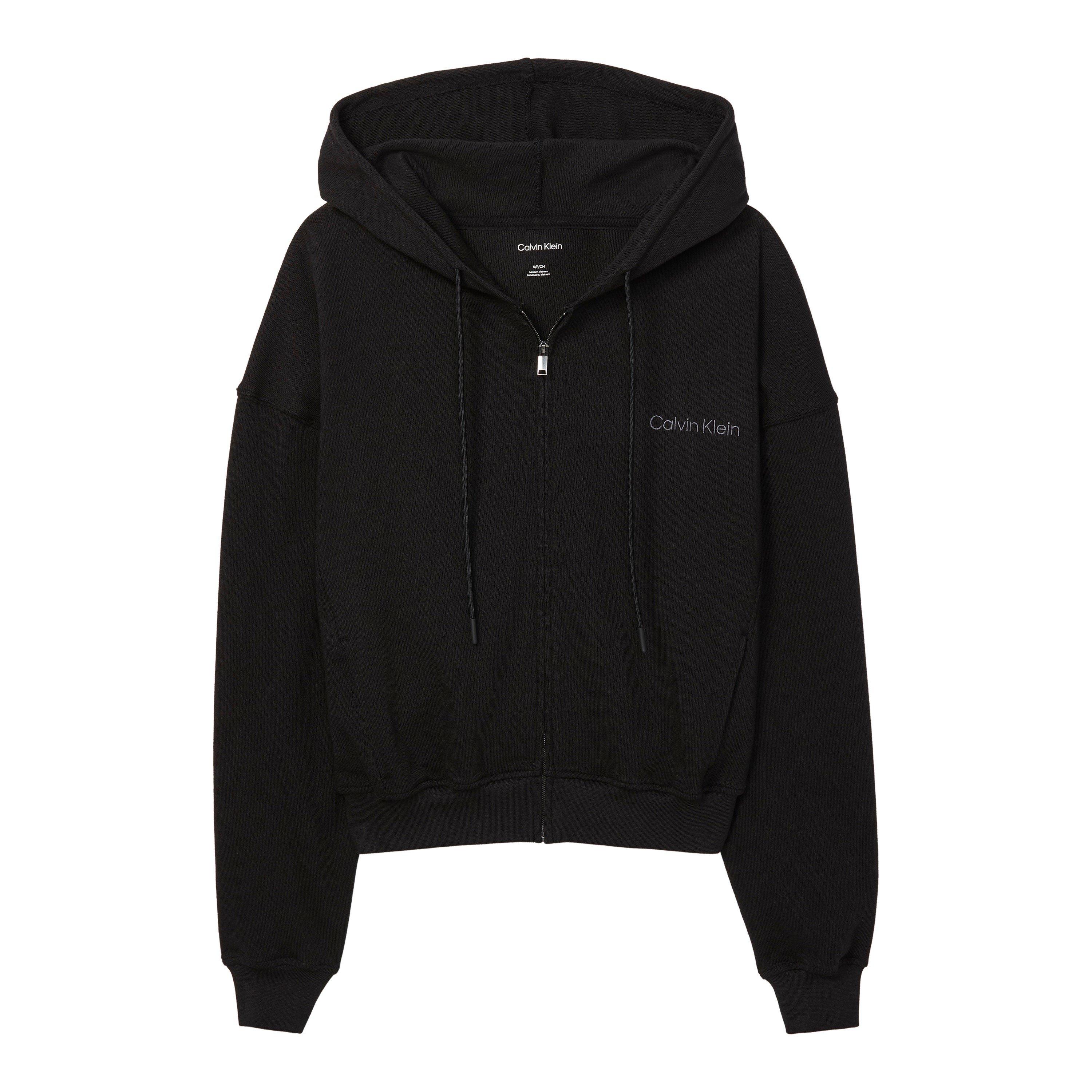 Calvin Klein Women's Zip Hoodie - Black - 8 (XS)