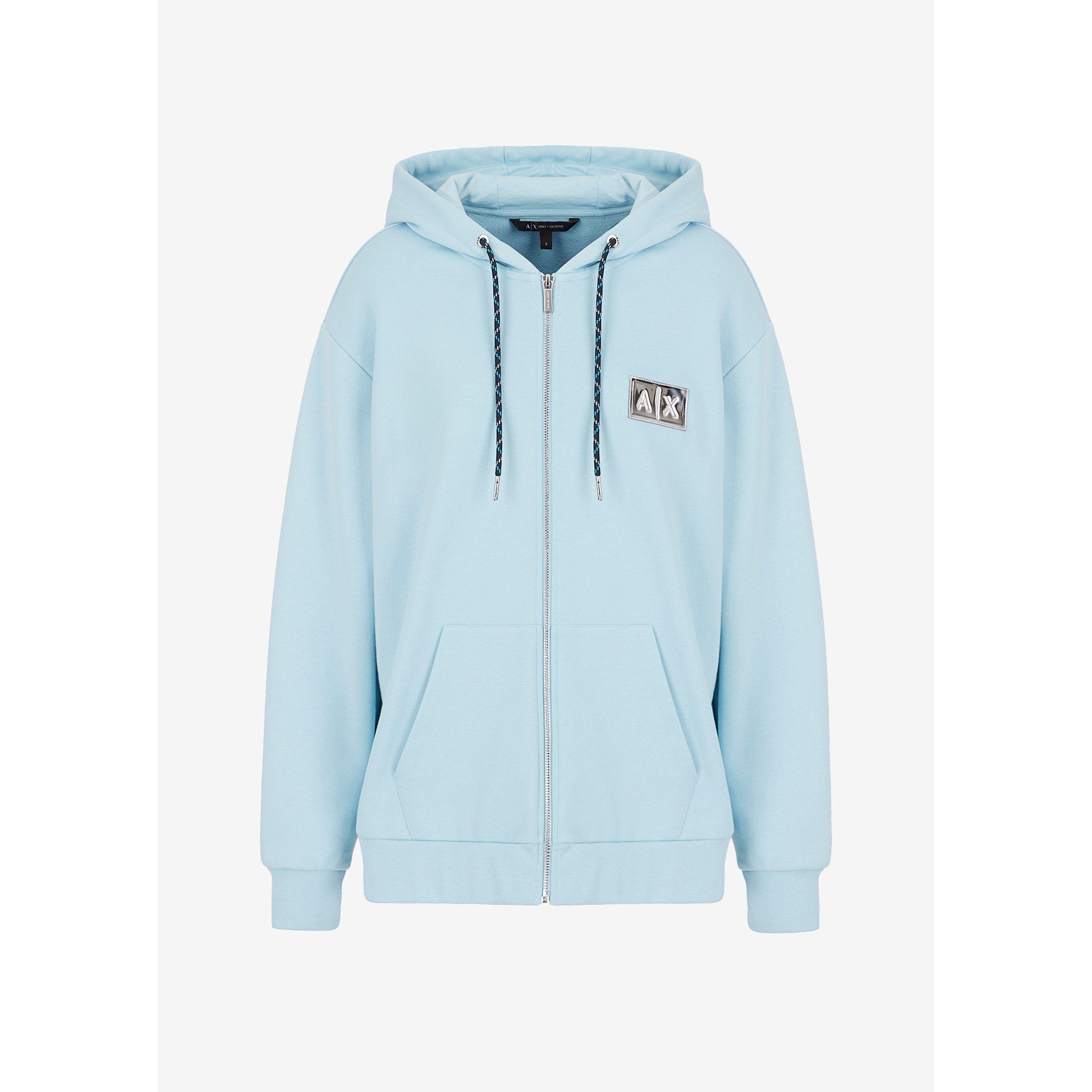 Glacier - Armani Exchange - Women's Logo Zip Hoodie - 4