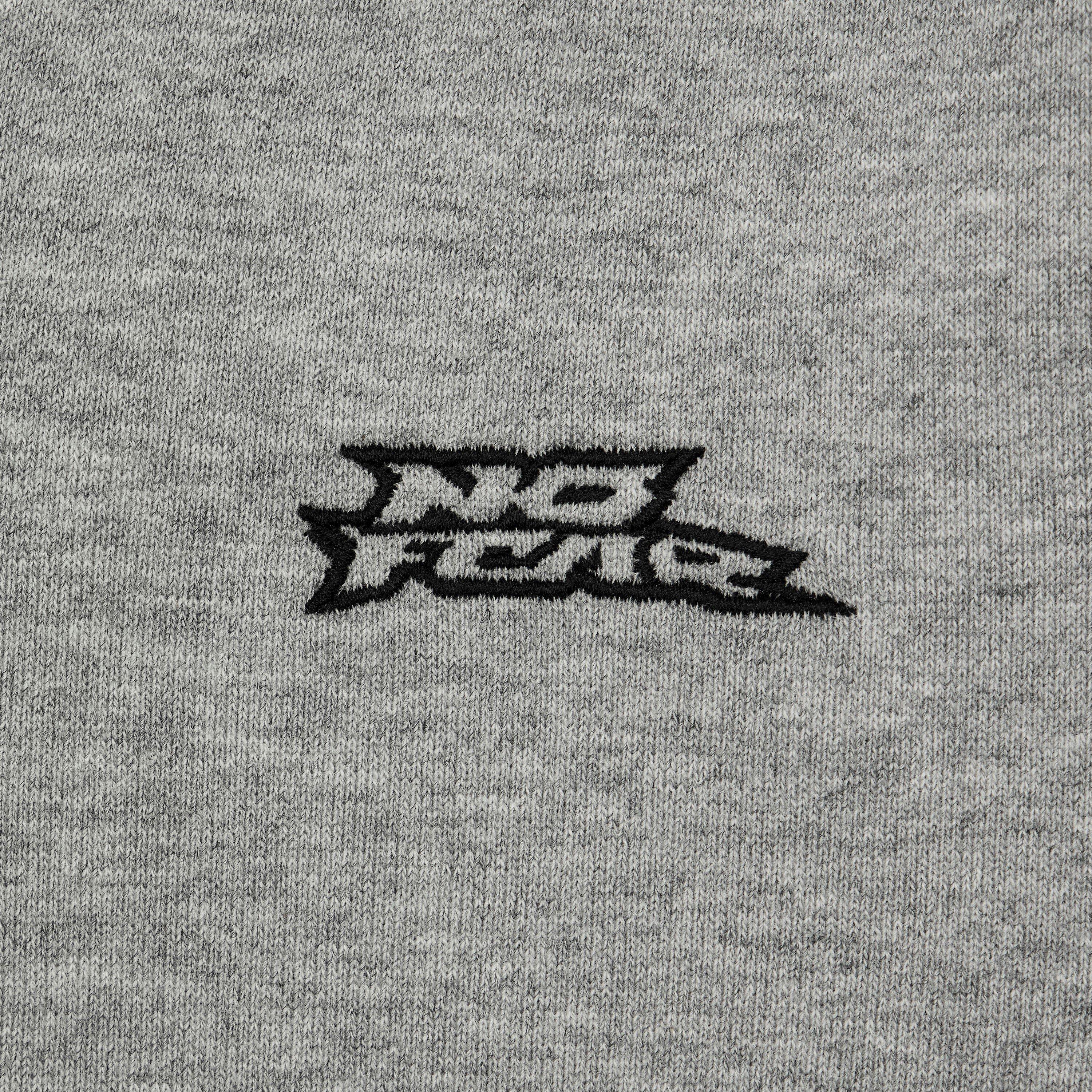 Grey - No Fear - Womens Track Zip Up Hoodie - 3