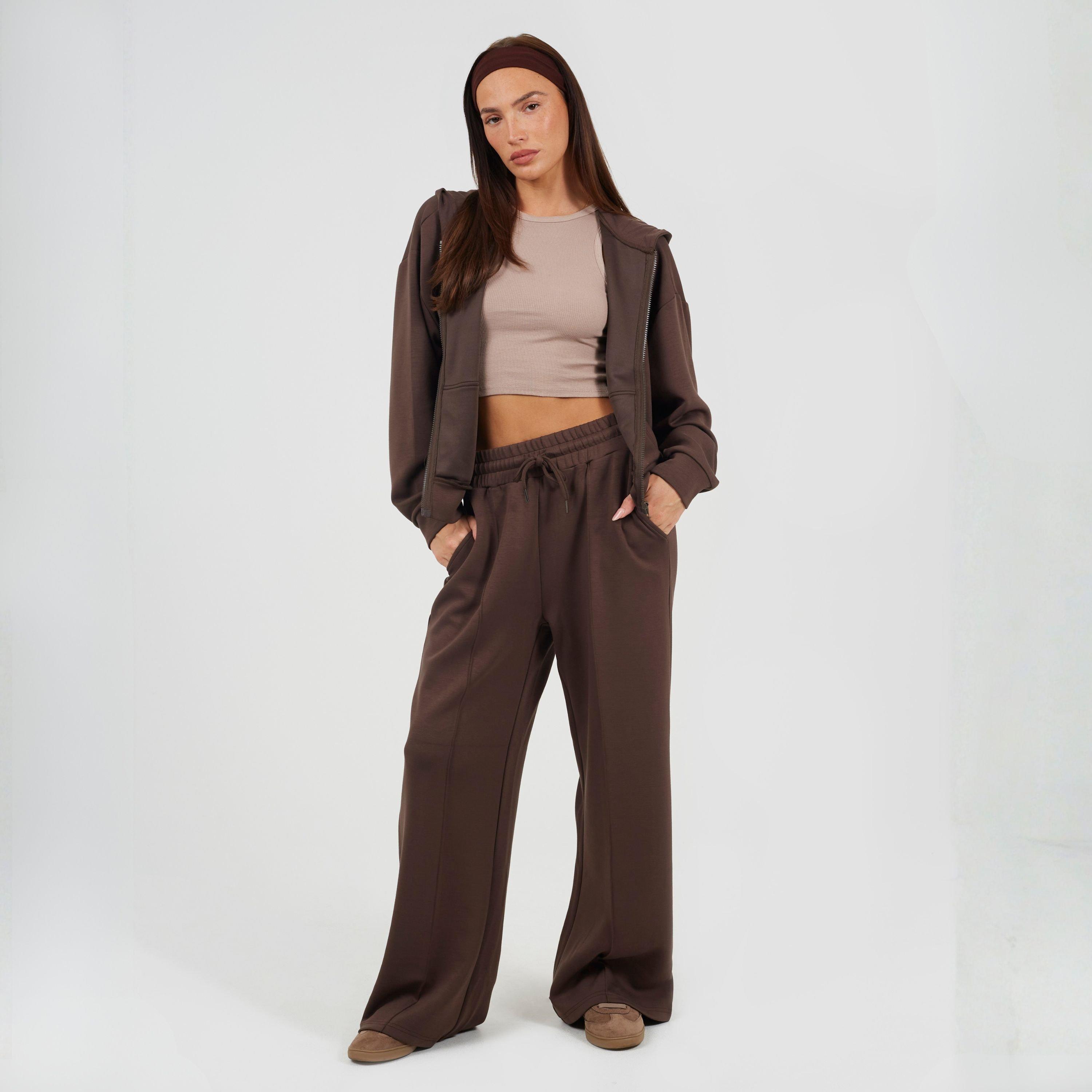 Chocolade - Brave Soul - BS Womens Zip Through Hooded Scuba Sweatshirt - 4