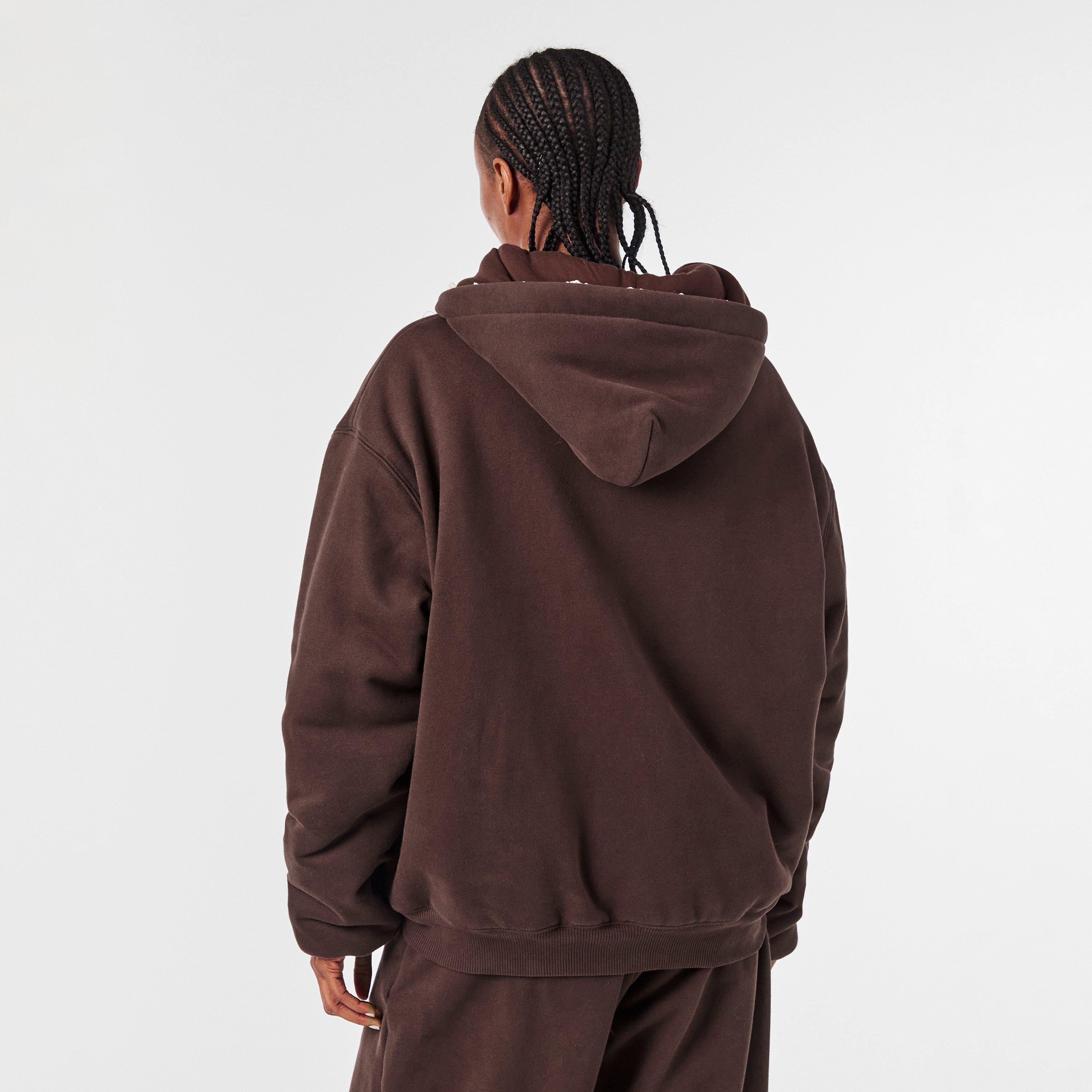 Brown - Magda Butrym - Women's Zip Hoodie - 4