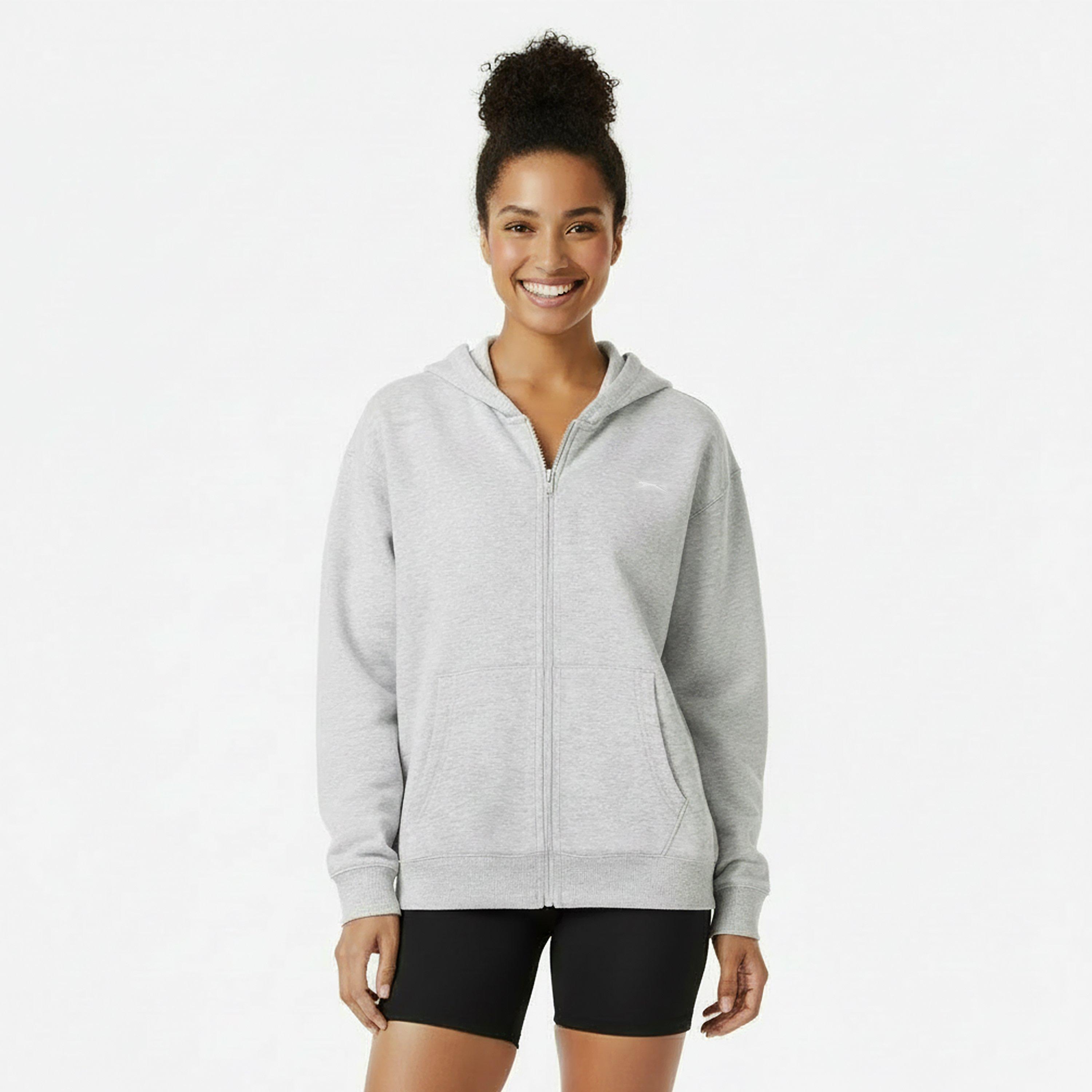 salsationウェア　Grey T415.Hooded Sweater Slazenger OS FZ Hood Womens | Sports Direct MY