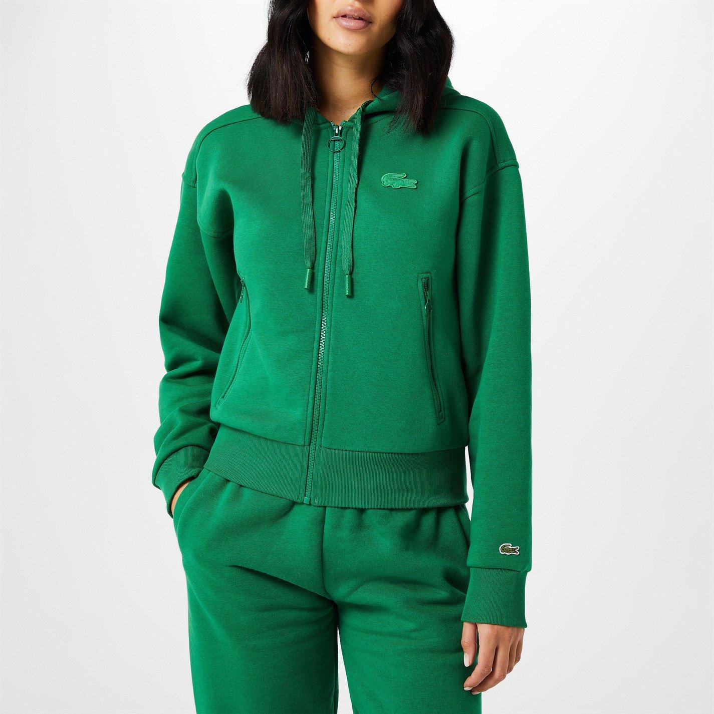 Verde CNQ - Lacoste - Lacoste Essential Zip Hoodie - 4