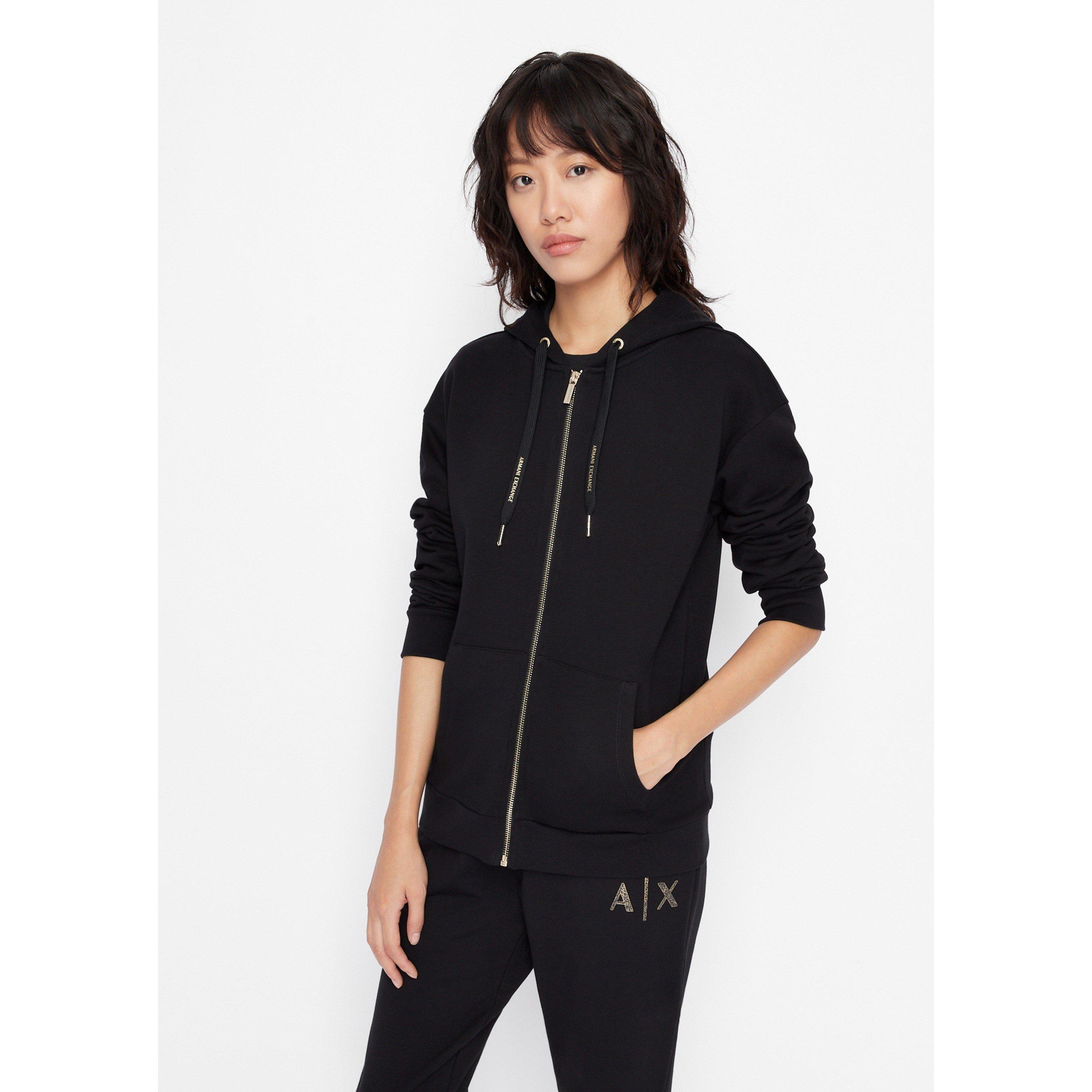 Armani exchange zip up hoodie online