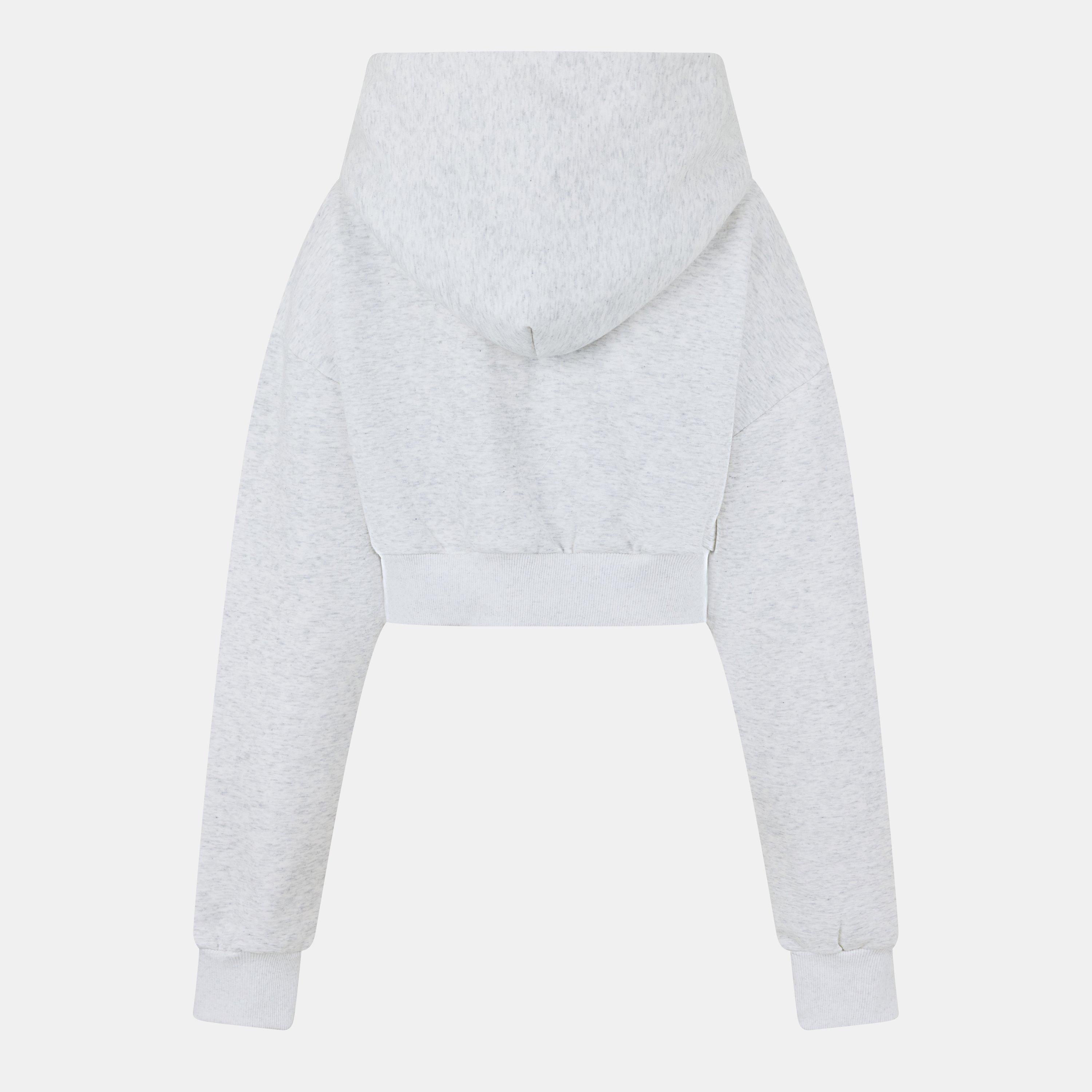 Stone - Mars The Label - Classic Cropped Zip Hoodie - 2