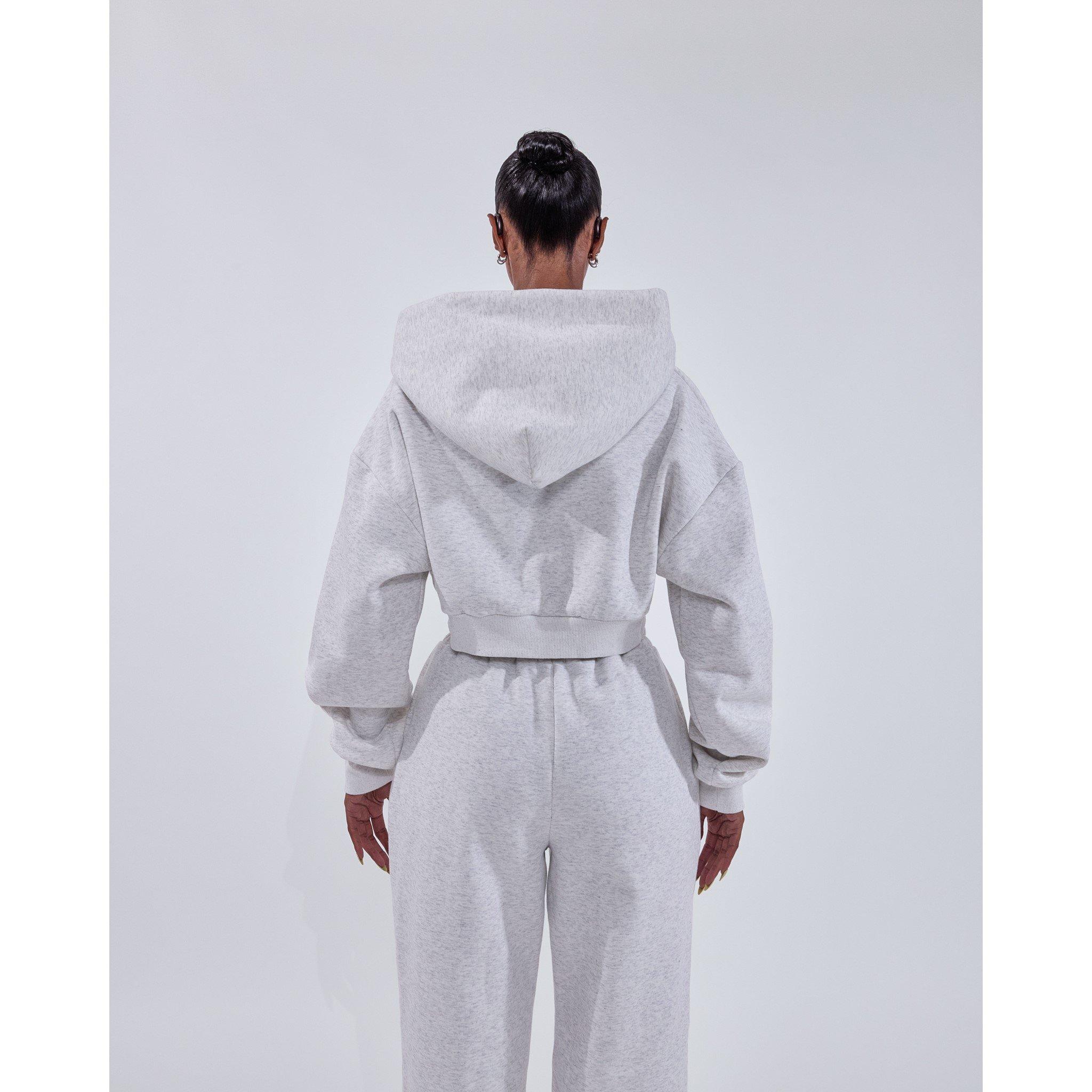 Stone - Mars The Label - Classic Cropped Zip Hoodie - 4