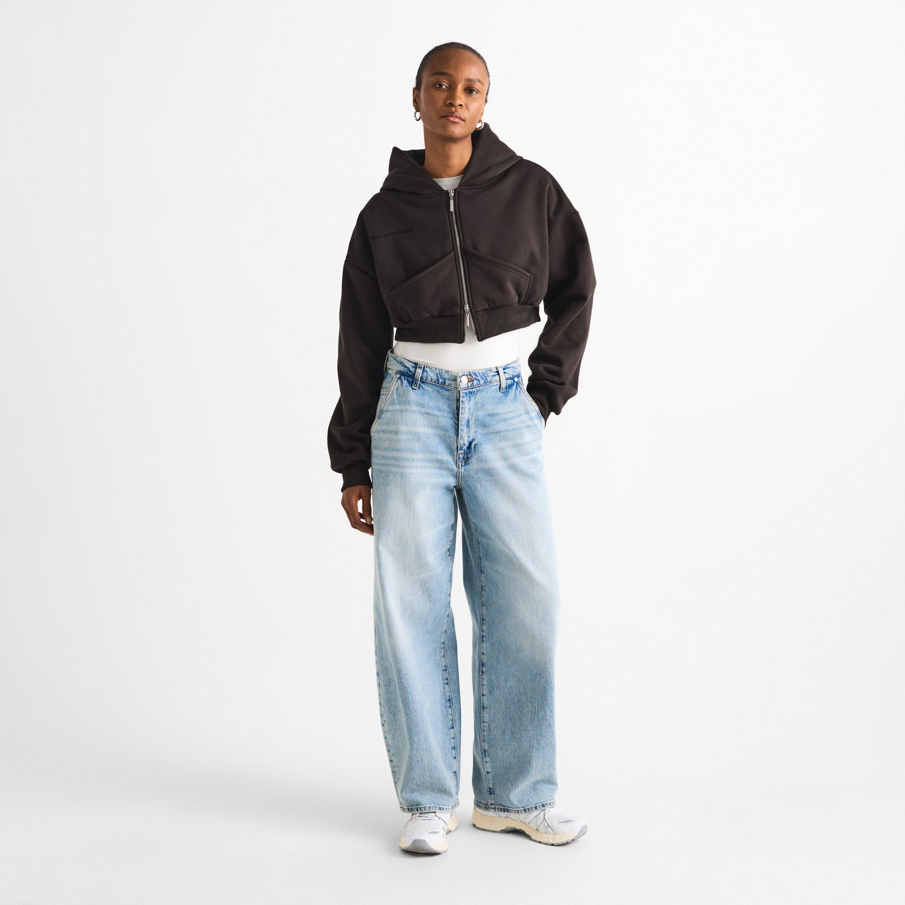 Mars The Label | Womens Classics Cropped Zip Hoodie | Flannels