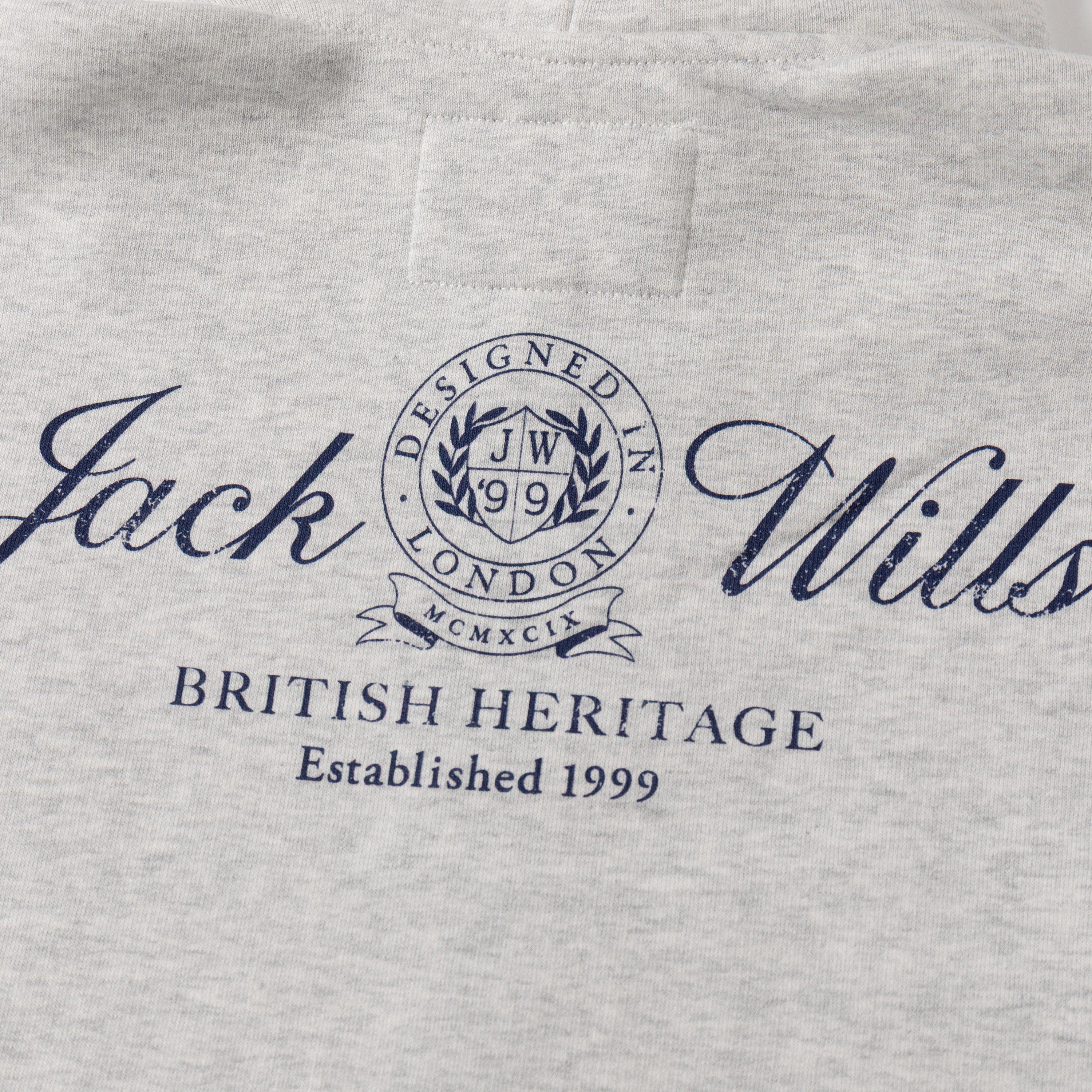 Grey Marl - Jack Wills - JW Emblem Zip Through  Ladies - 5