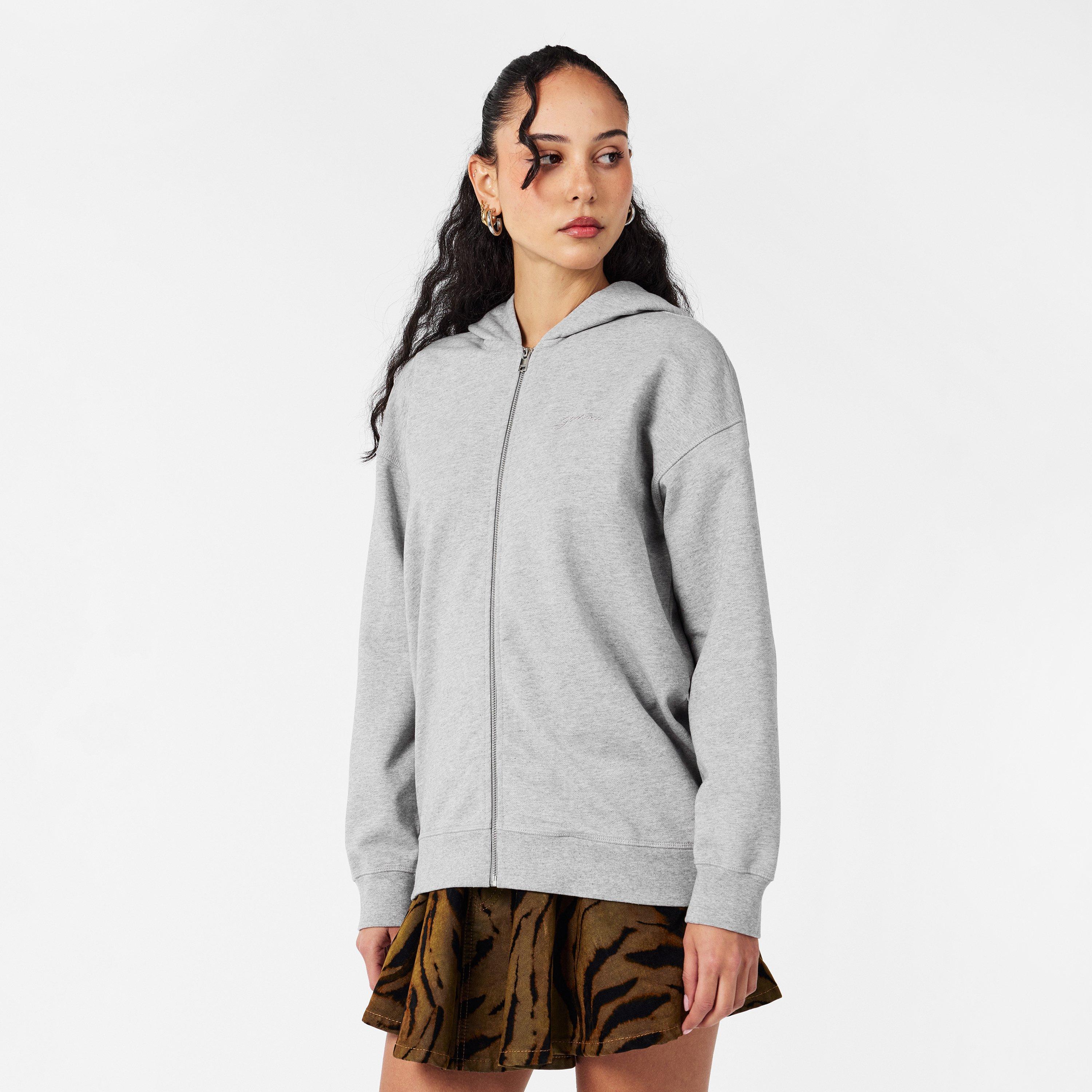 Paloma Melange - Ganni - Women's Teddy Zip Hoodie - 3