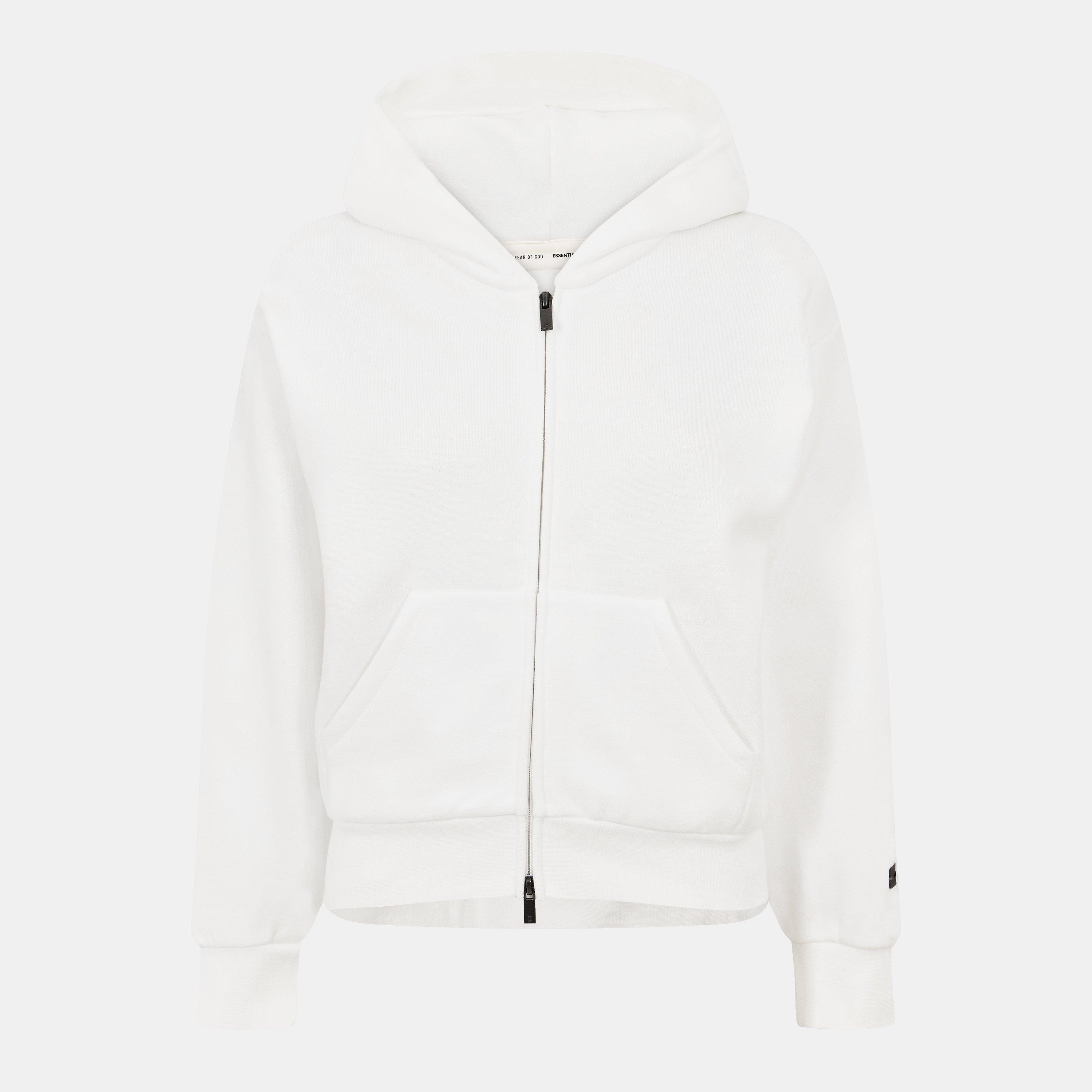 Fear Of God Essentials Women's FGE Black Logo Zip Hoodie