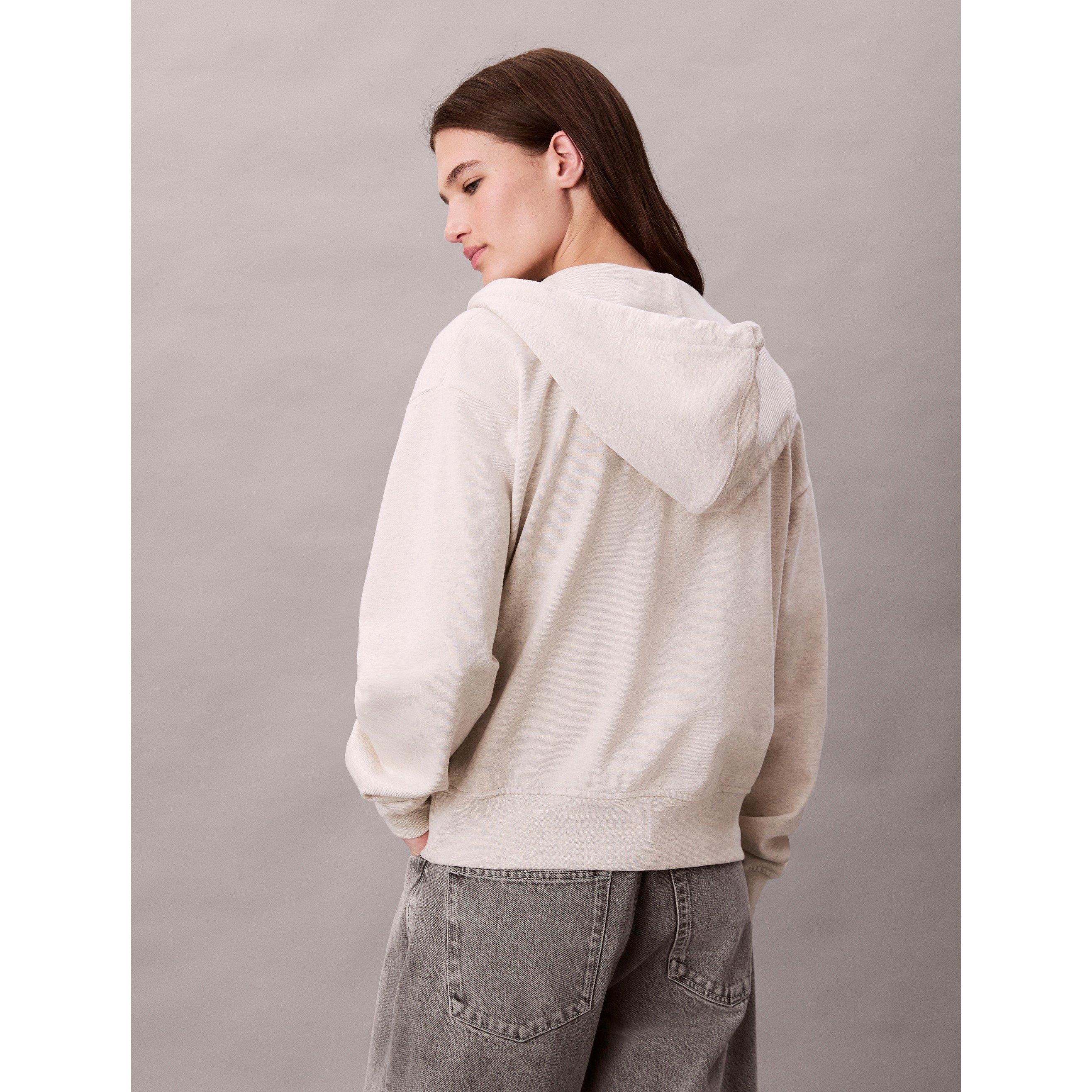 Vanilla Heather - Calvin Klein Jeans - MONOLOGO FRENCH TERRY HOODIE - 3