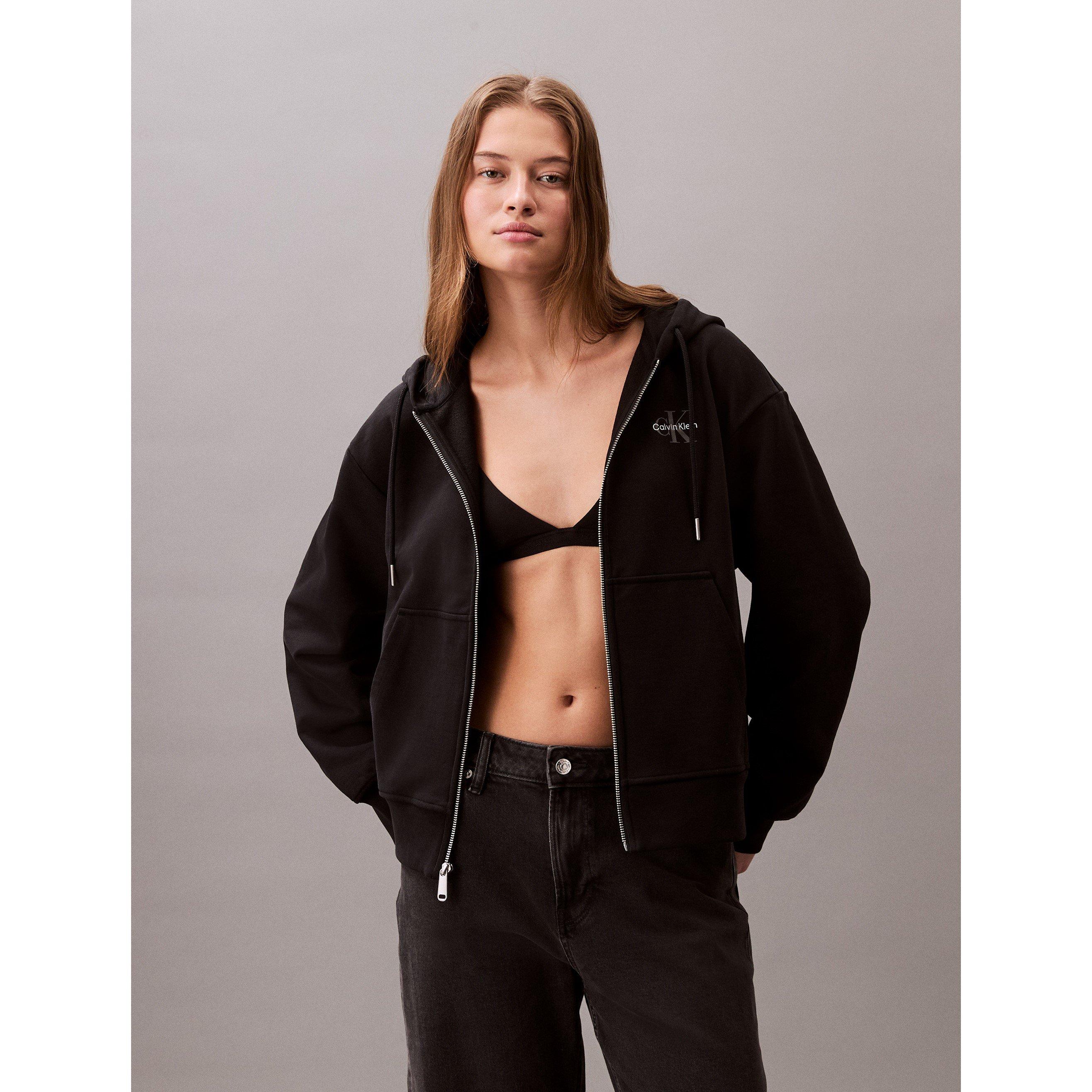 Schwarz - Calvin Klein Jeans - MONOLOGO FRENCH TERRY HOODIE - 2