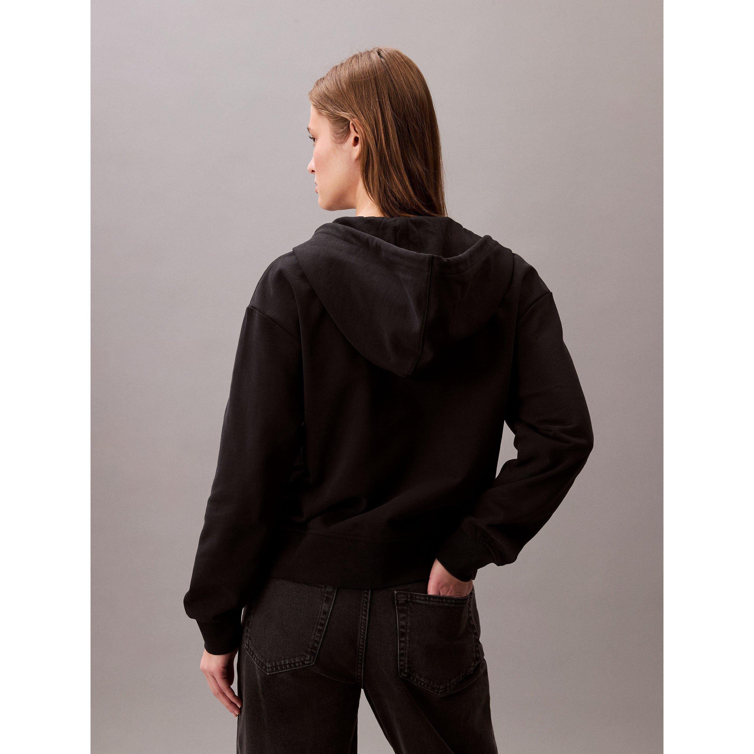 Schwarz - Calvin Klein Jeans - MONOLOGO FRENCH TERRY HOODIE - 5