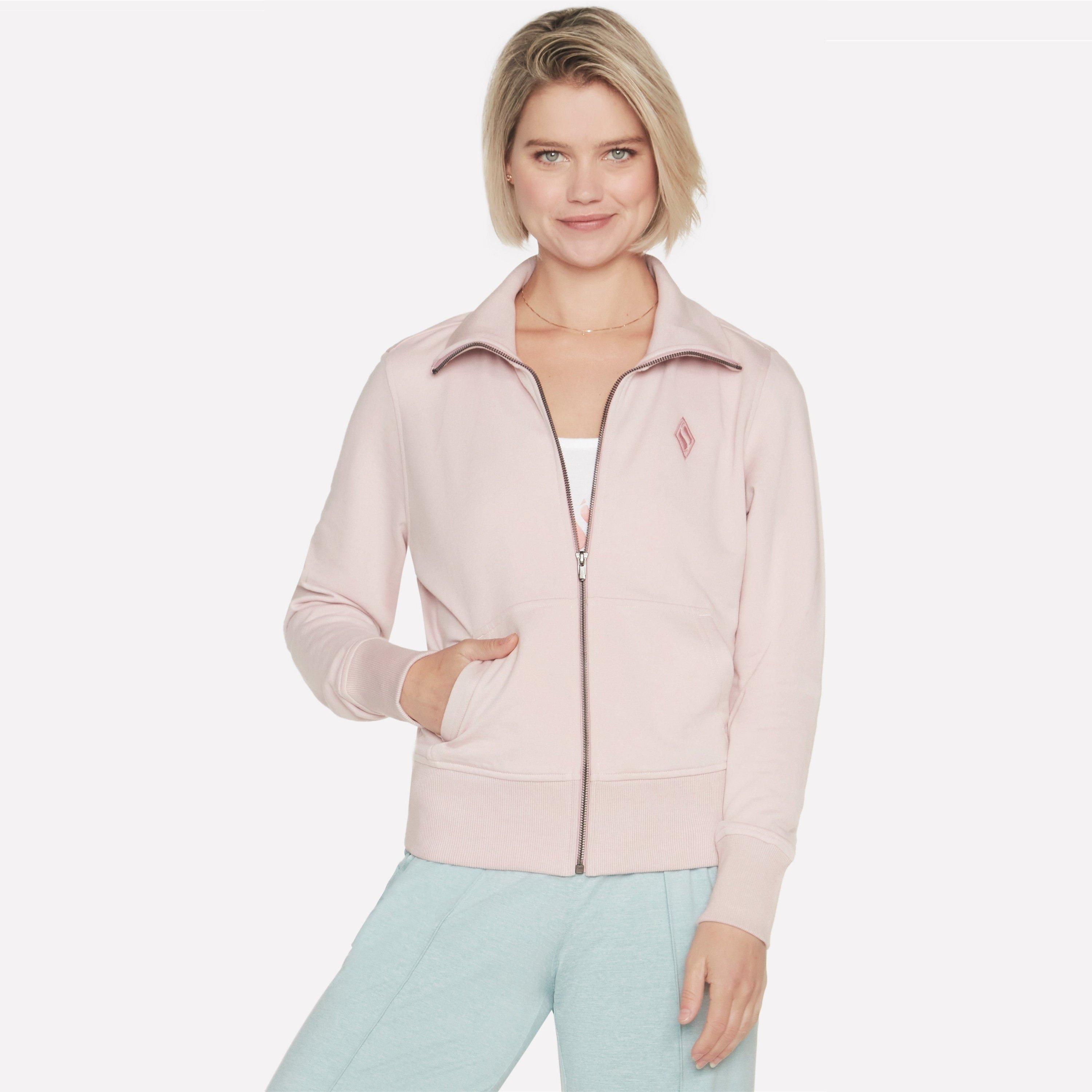 Skechers Women's Diamond Zip Hoodie - Light Pink - 18 (2XL)