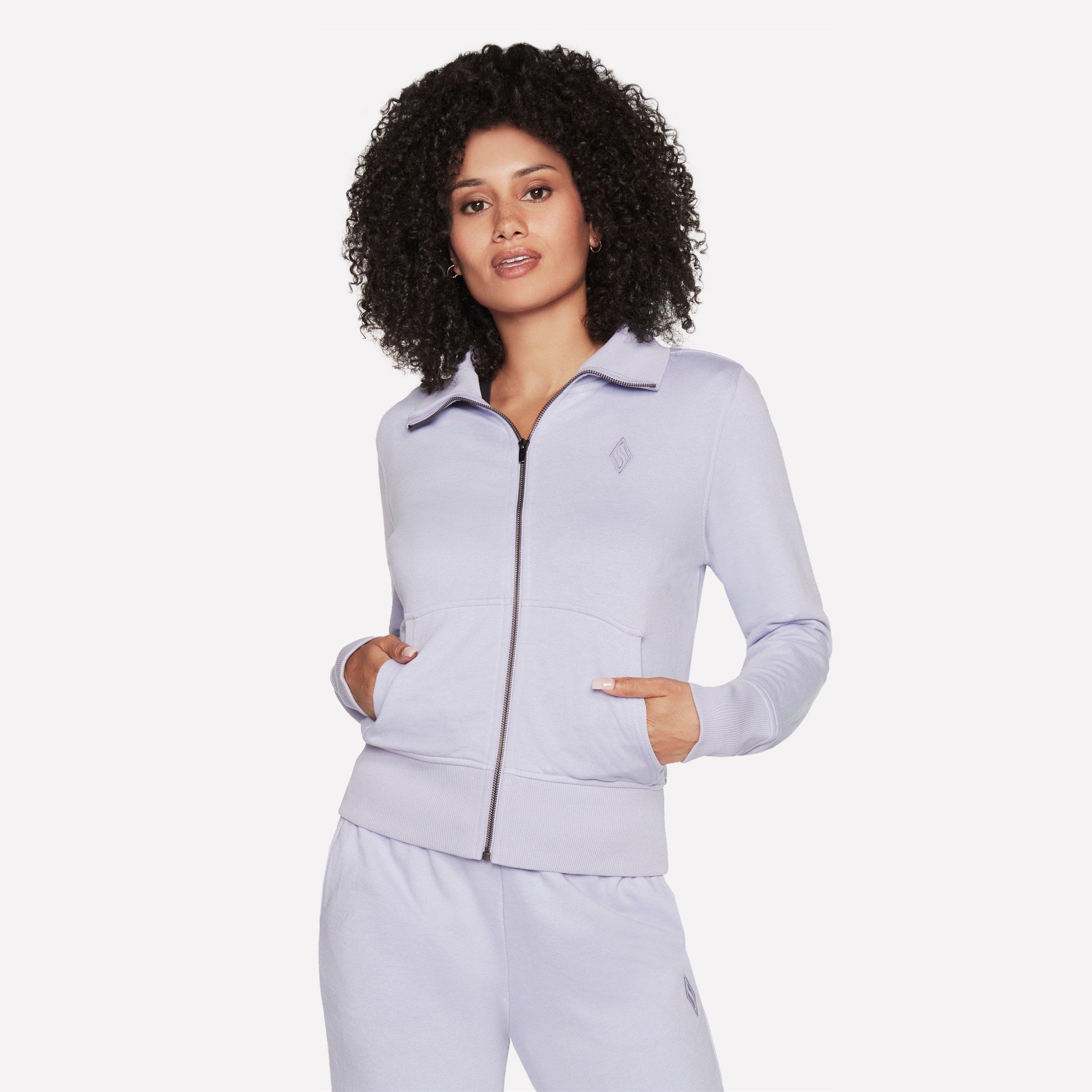 Skechers Women's Diamond Zip Hoodie - Lavender/Pink - 18 (2XL)