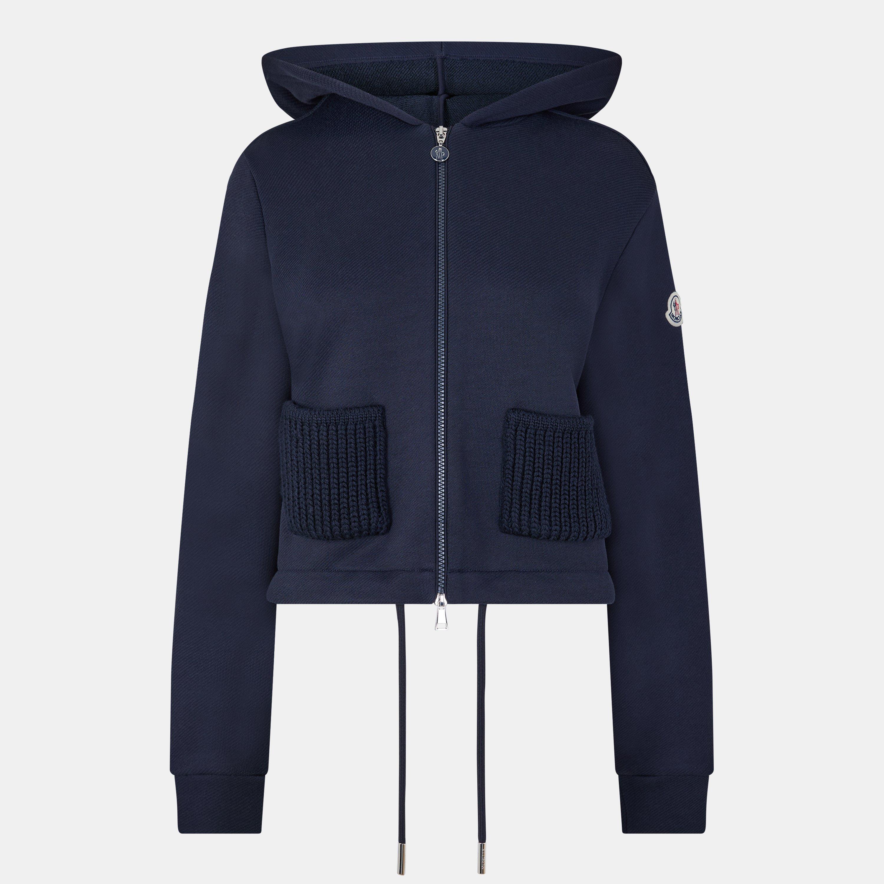 Navy 778 - Moncler - Women's Zip Hoodie - 1