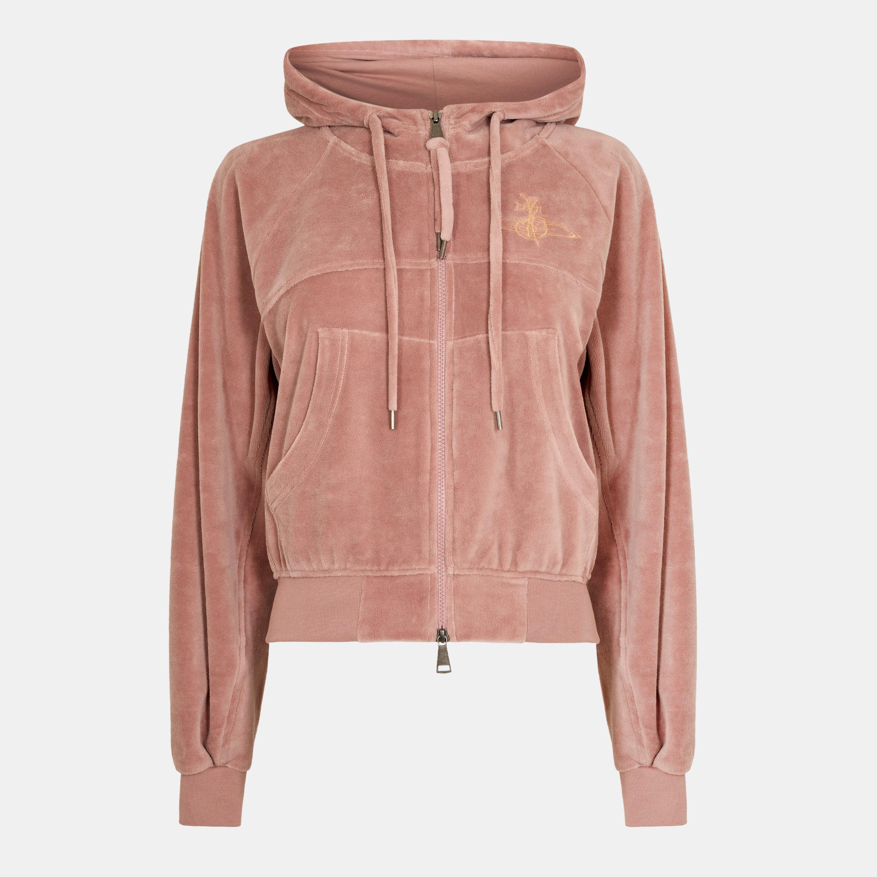 Vivienne Westwood Women's Viv Velour Full Zip Hoodie | Cruise Fashion