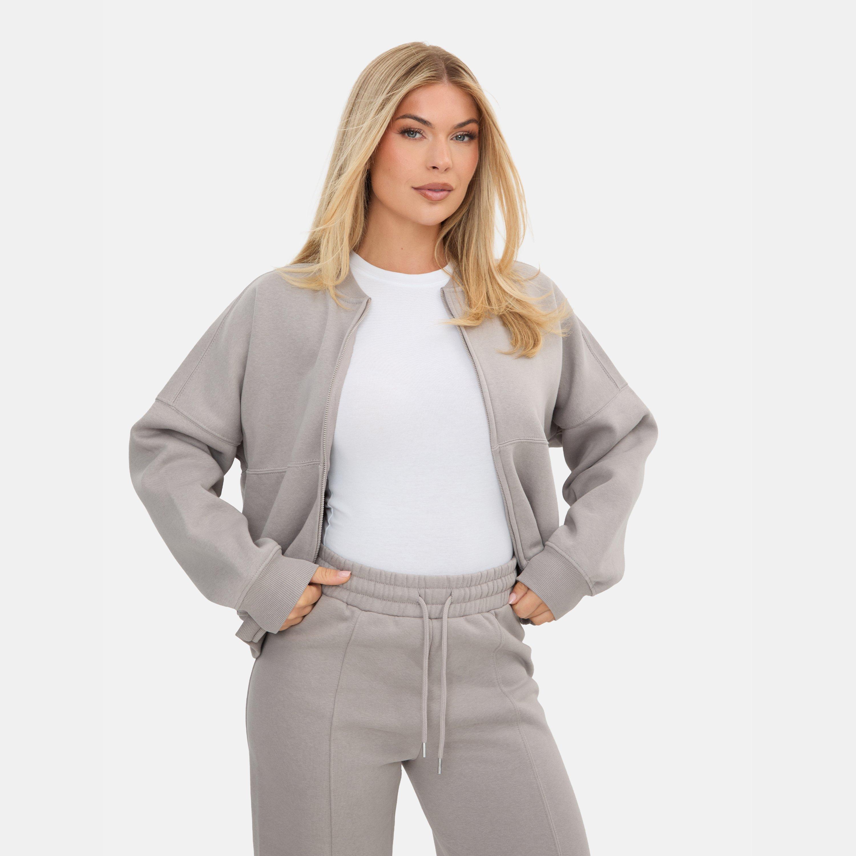 Grey - I Saw It First - Jersey Zip Up Jacket - 2