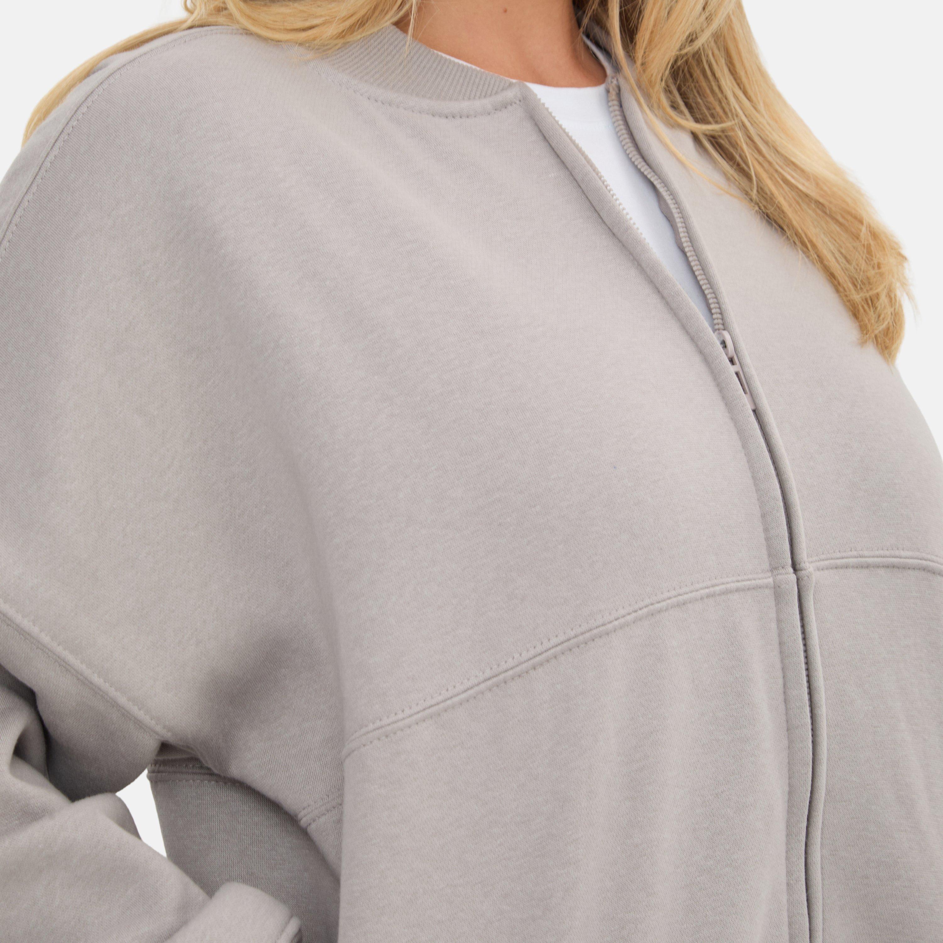 Grey - I Saw It First - Jersey Zip Up Jacket - 4