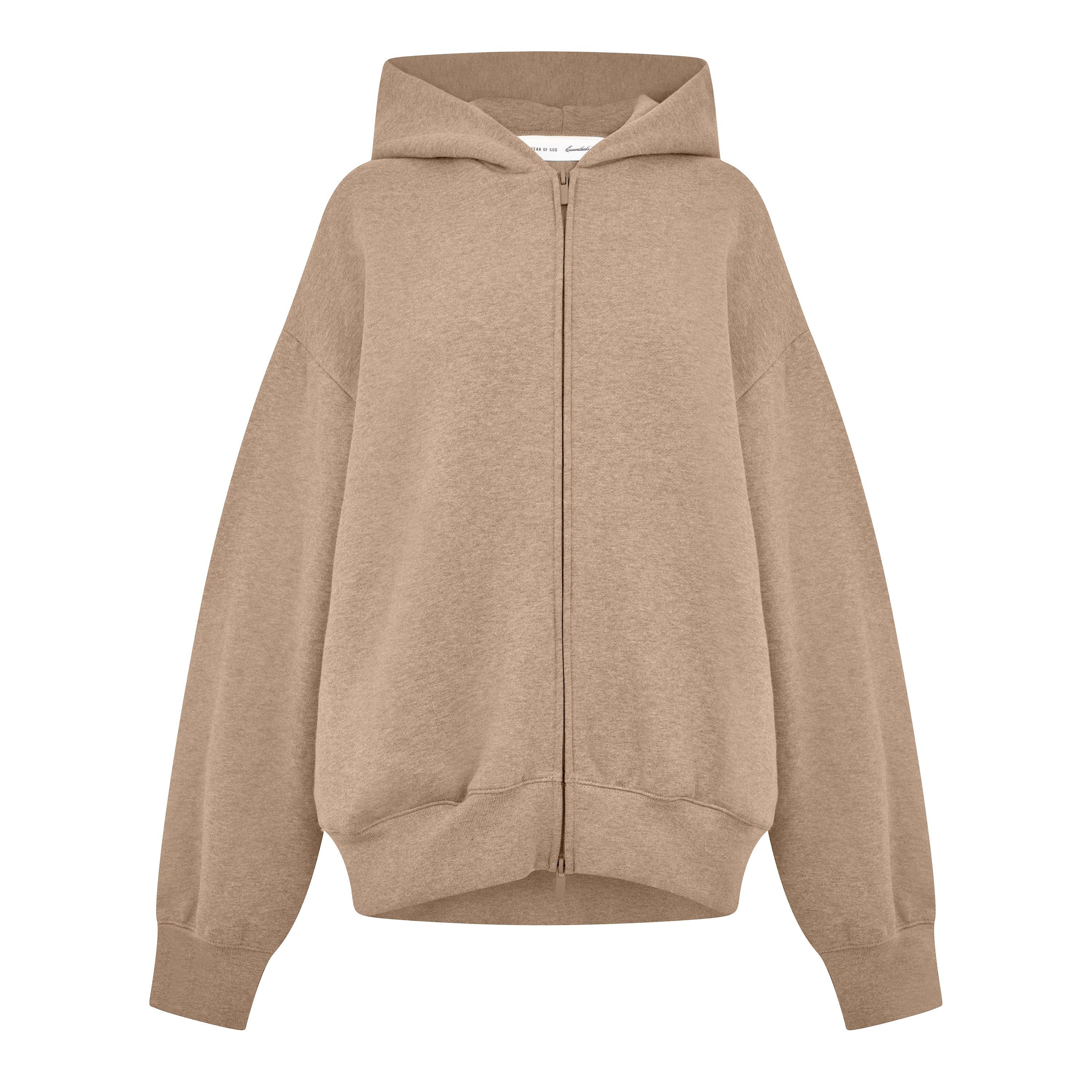 Fear Of God Essentials Women's Zip Hoodie - Grey - 18 (2XL)