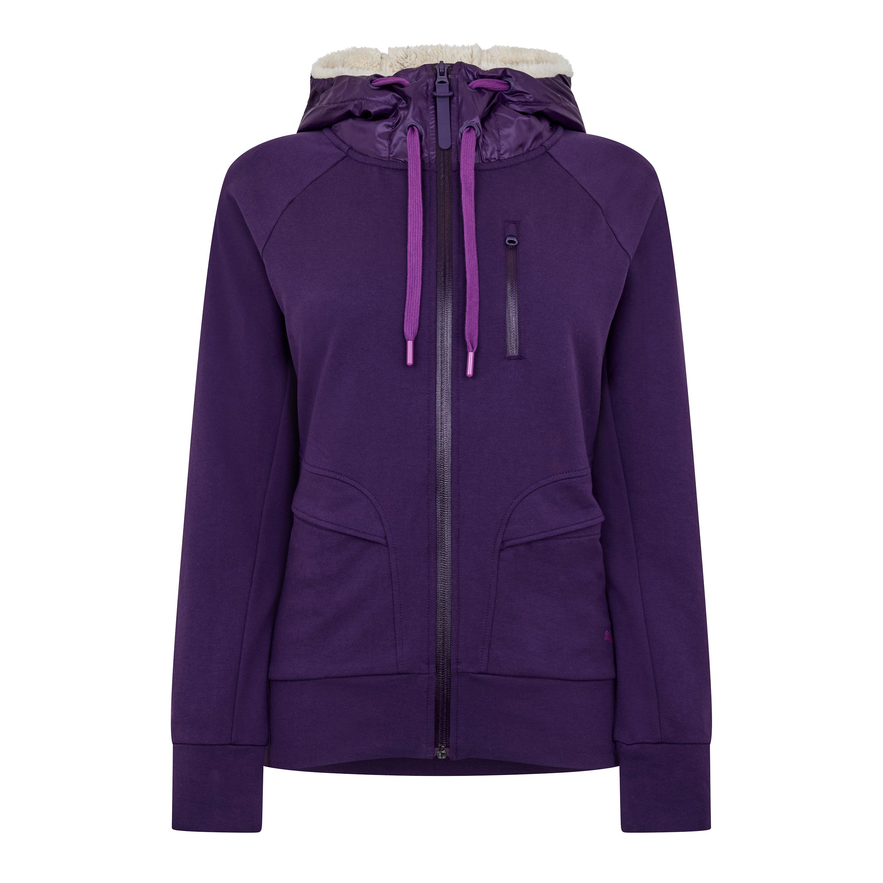Purple - Puma - Puma (13) Zip Through Hoodie Womens - 1