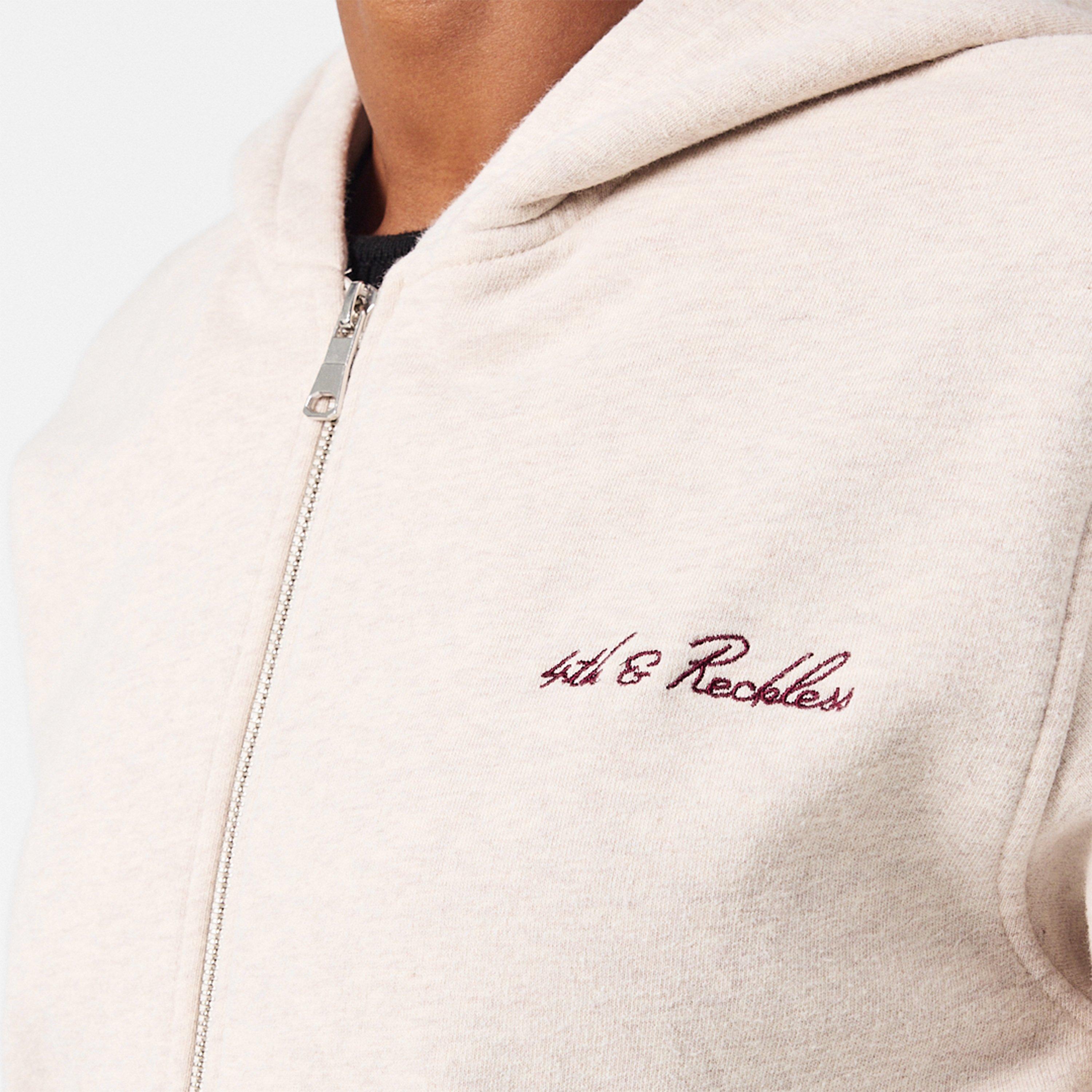 Oatmeal - 4th and Reckless - Women's Colena Zip Hoodie - 5