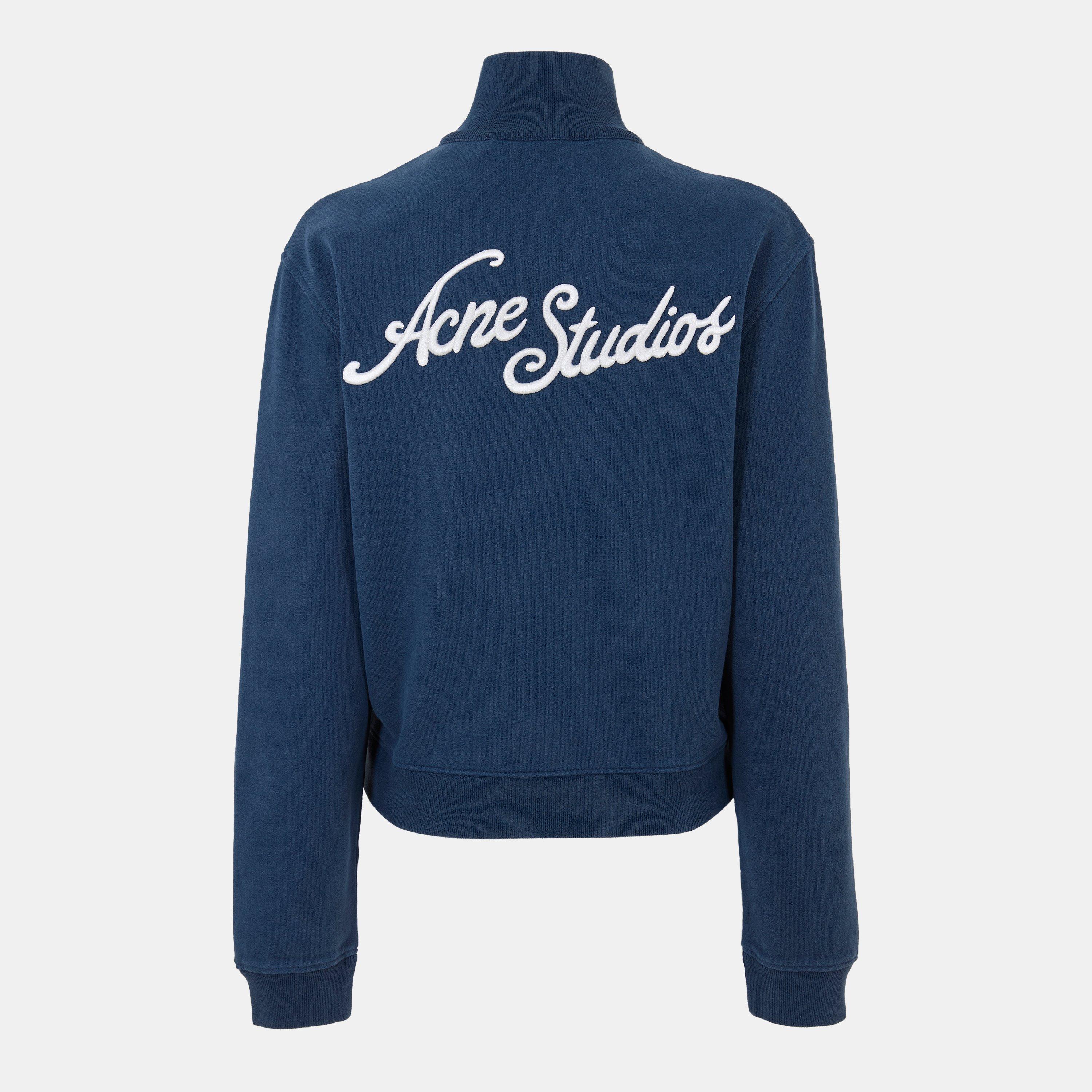 Deep Blue - Acne Studios - Women's Zip Hoodie - 2