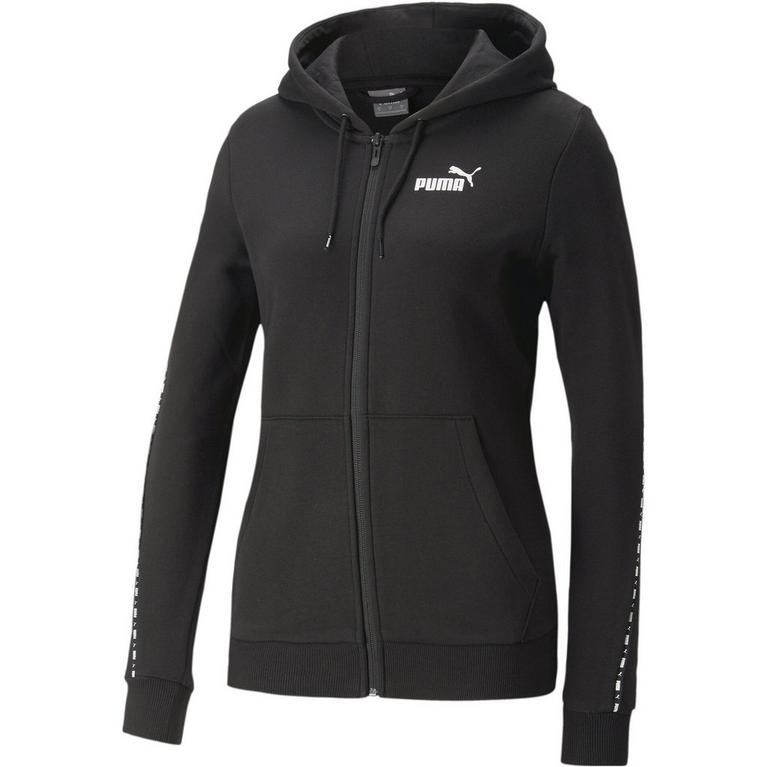 Puma Noir - Puma - logo-patch relaxed jersey hoodie - 1